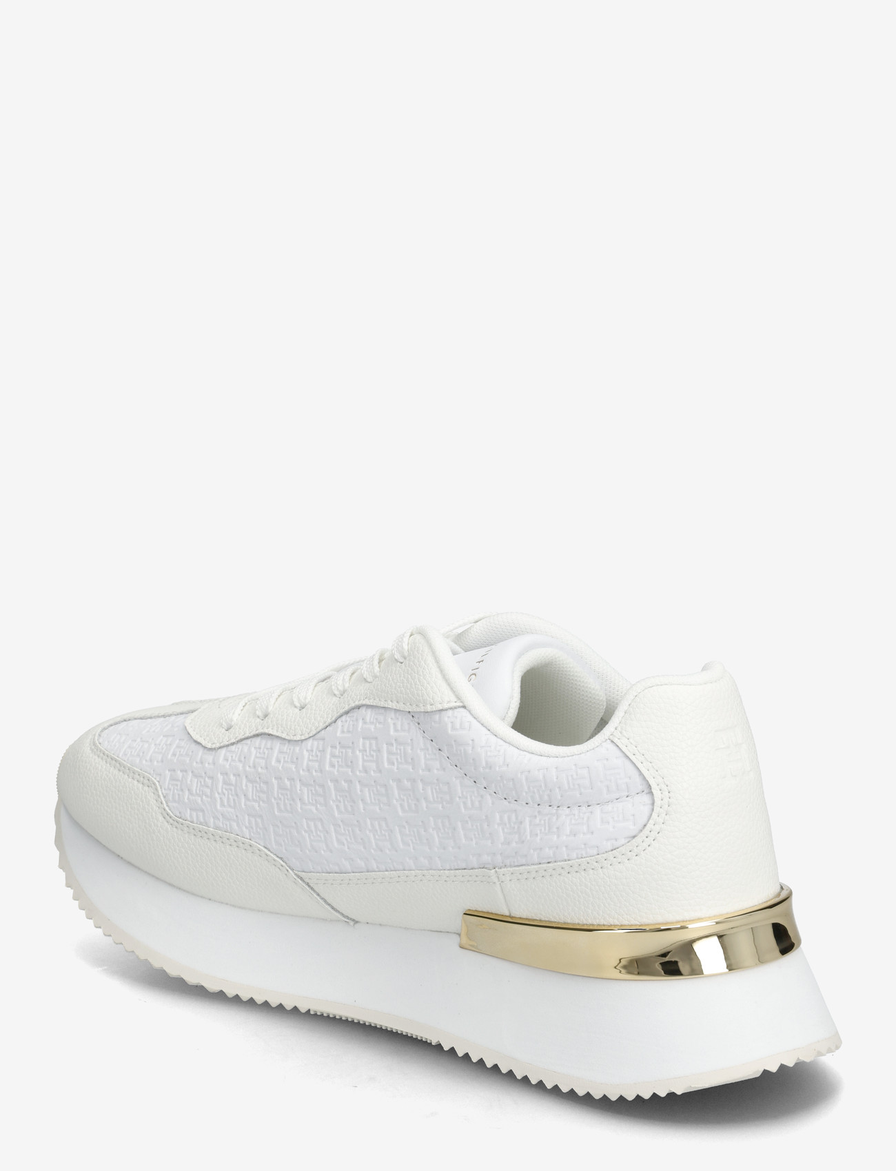 Tommy Hilfiger - TH CHIC MONOGRAM RUNNER - niedrige sneakers - white ecru - 2