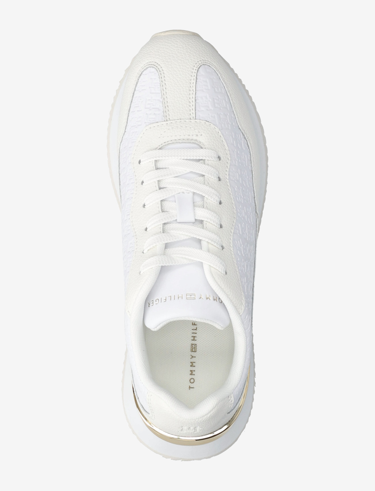Tommy Hilfiger - TH CHIC MONOGRAM RUNNER - niedrige sneakers - white ecru - 3
