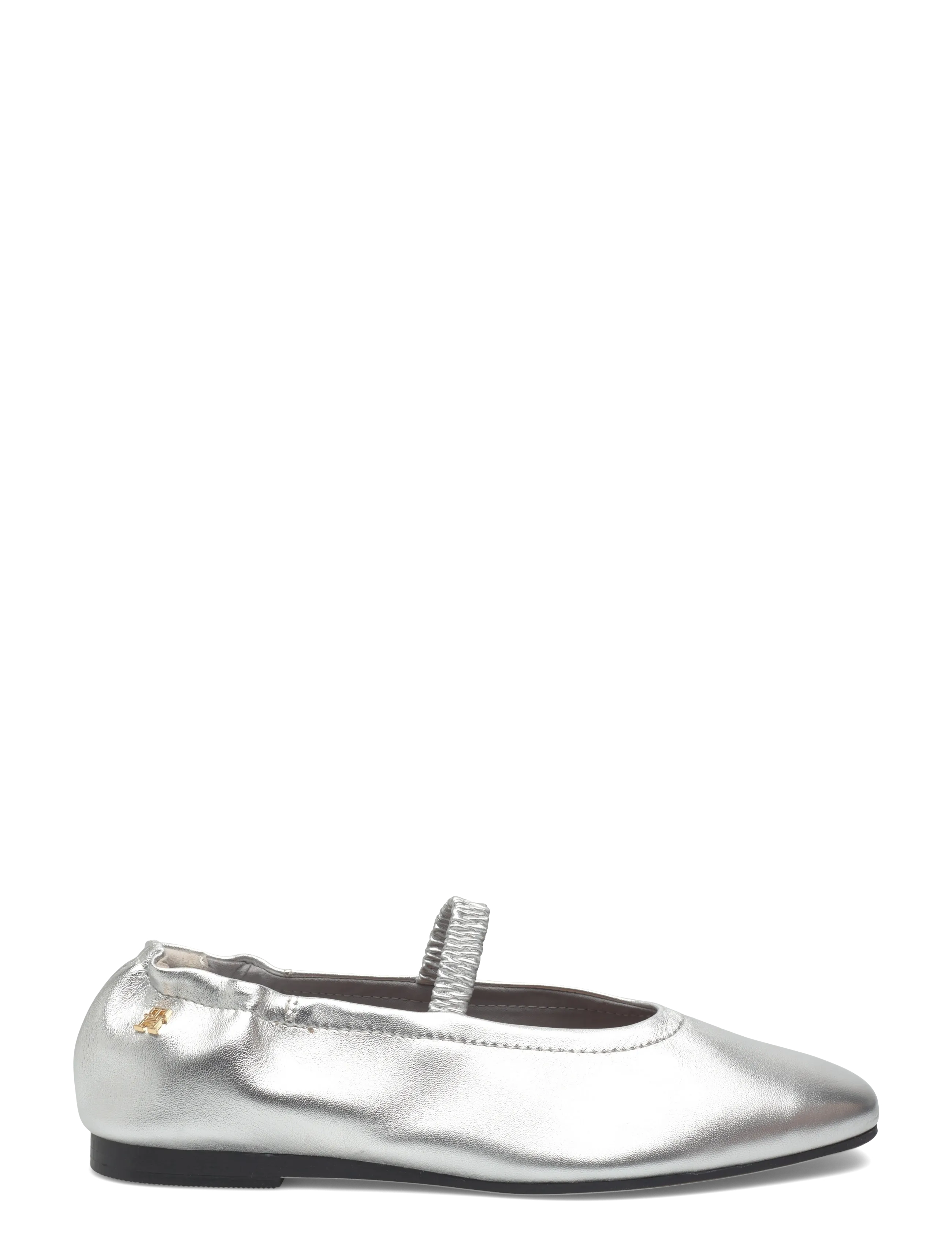 Tommy Hilfiger - SILVER LTH ELLASTIC BALLERINA - særlige begivenheder - silver - 1