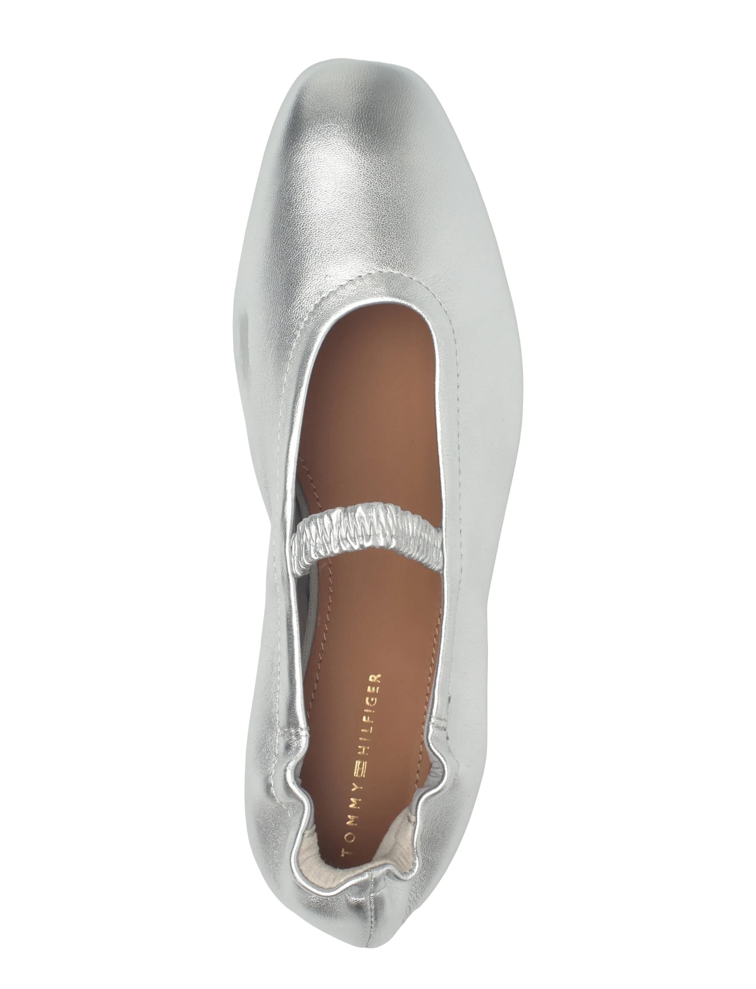 Tommy Hilfiger - SILVER LTH ELLASTIC BALLERINA - særlige begivenheder - silver - 3