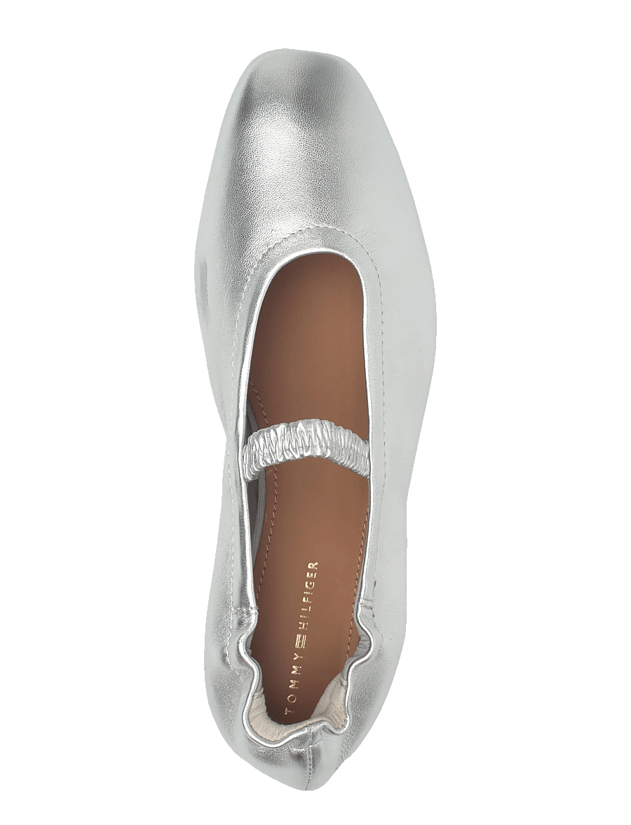 Tommy Hilfiger - SILVER LTH ELLASTIC BALLERINA - erilised sündmused - silver - 3