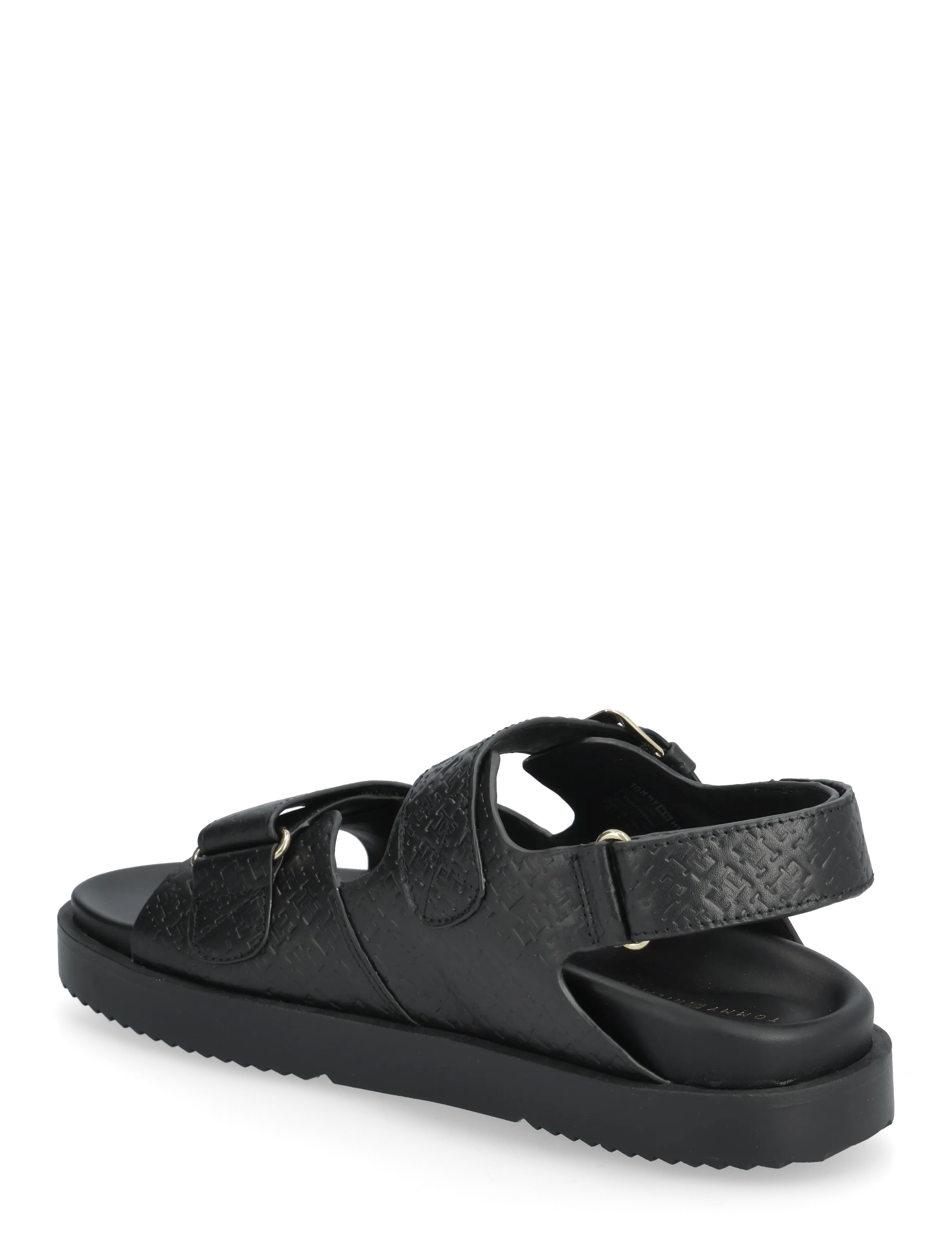 Tommy Hilfiger - ADJUSTABLE DOUBLE STRAP SANDAL - flade sandaler - black - 2