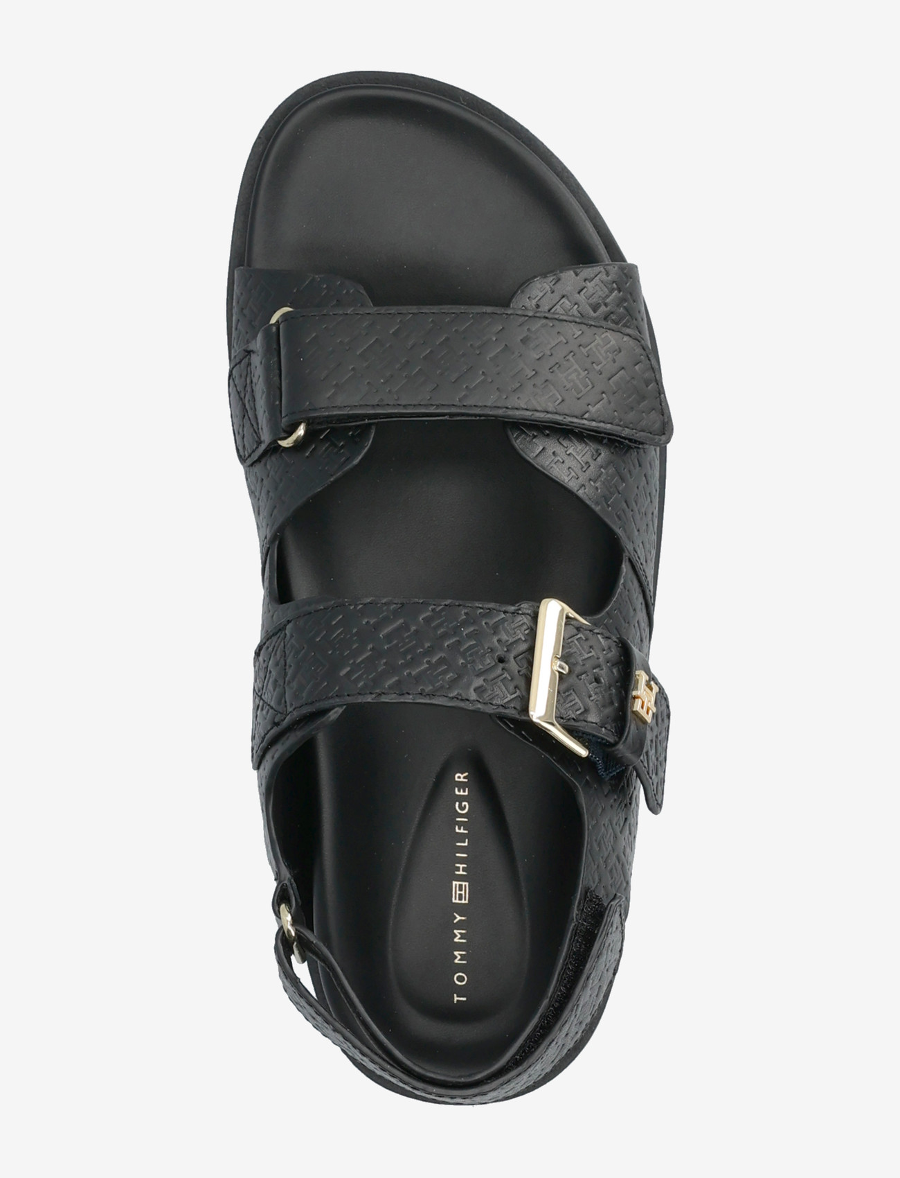 Tommy Hilfiger - ADJUSTABLE DOUBLE STRAP SANDAL - flade sandaler - black - 3