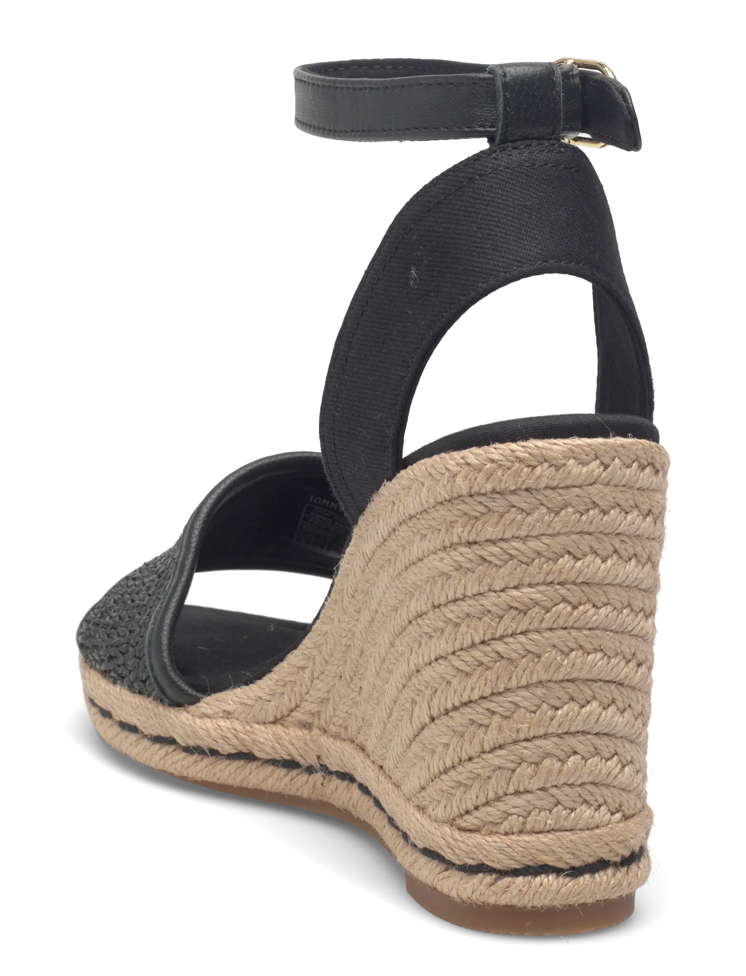 Tommy Hilfiger - HIGH WEDGE ESPAD RAFFIA - heeled espadrilles - black - 2