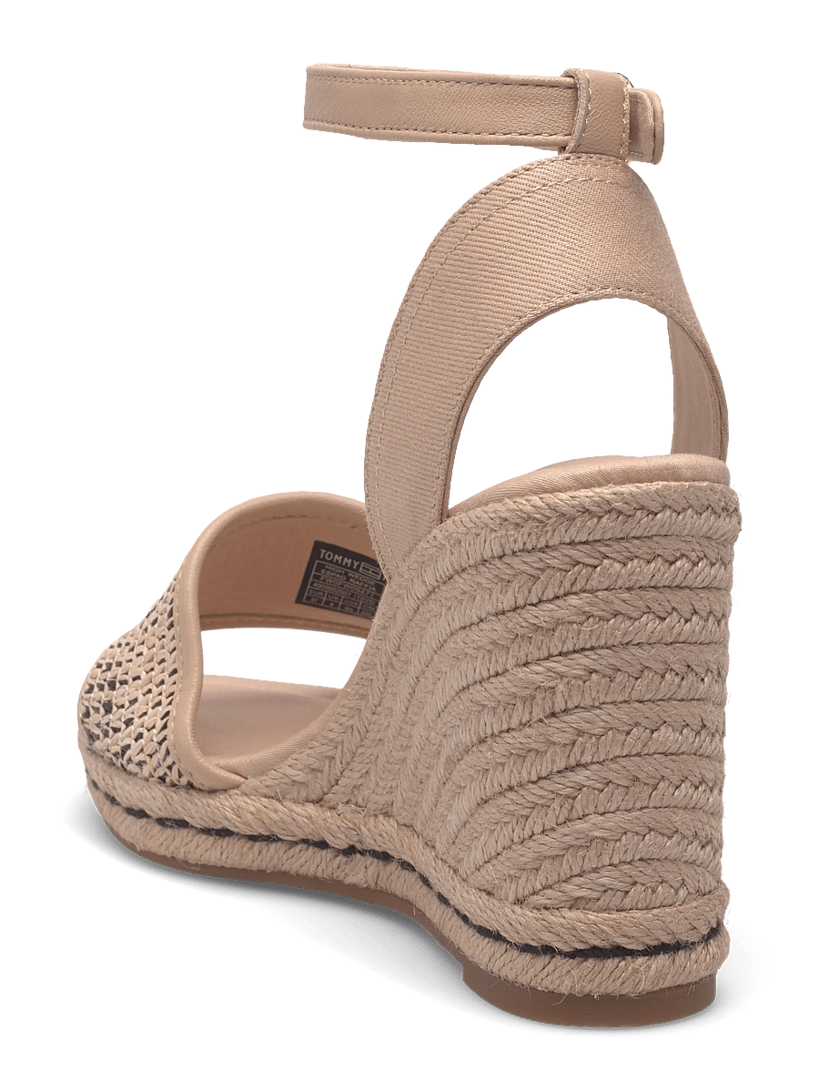 Tommy Hilfiger - HIGH WEDGE ESPAD RAFFIA - kontsaga espadrillid - natural black - 2