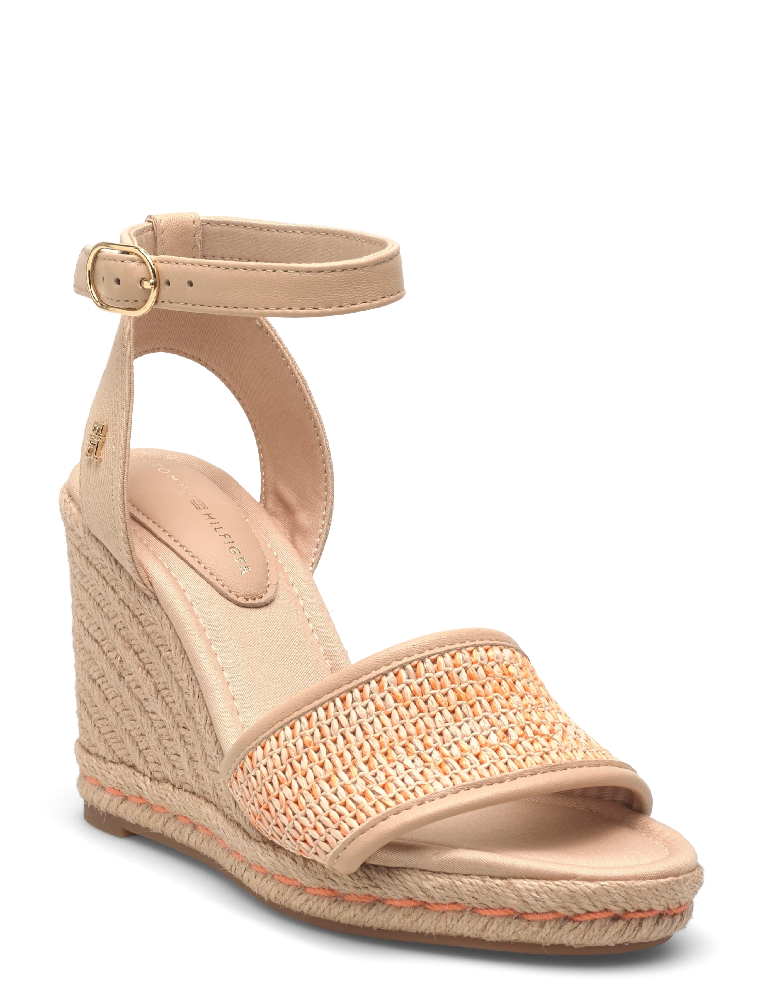 Tommy Hilfiger High Wedge Espad Raffia, 39, Espadrilles, Beige - Espadrilles Heeled, Frauen