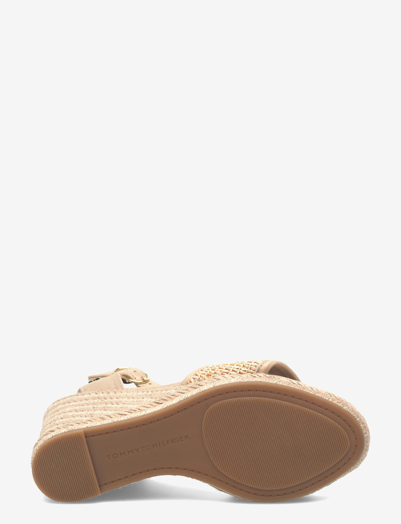 Tommy Hilfiger - HIGH WEDGE ESPAD RAFFIA - kontsaga espadrillid - natural orange thunder - 4