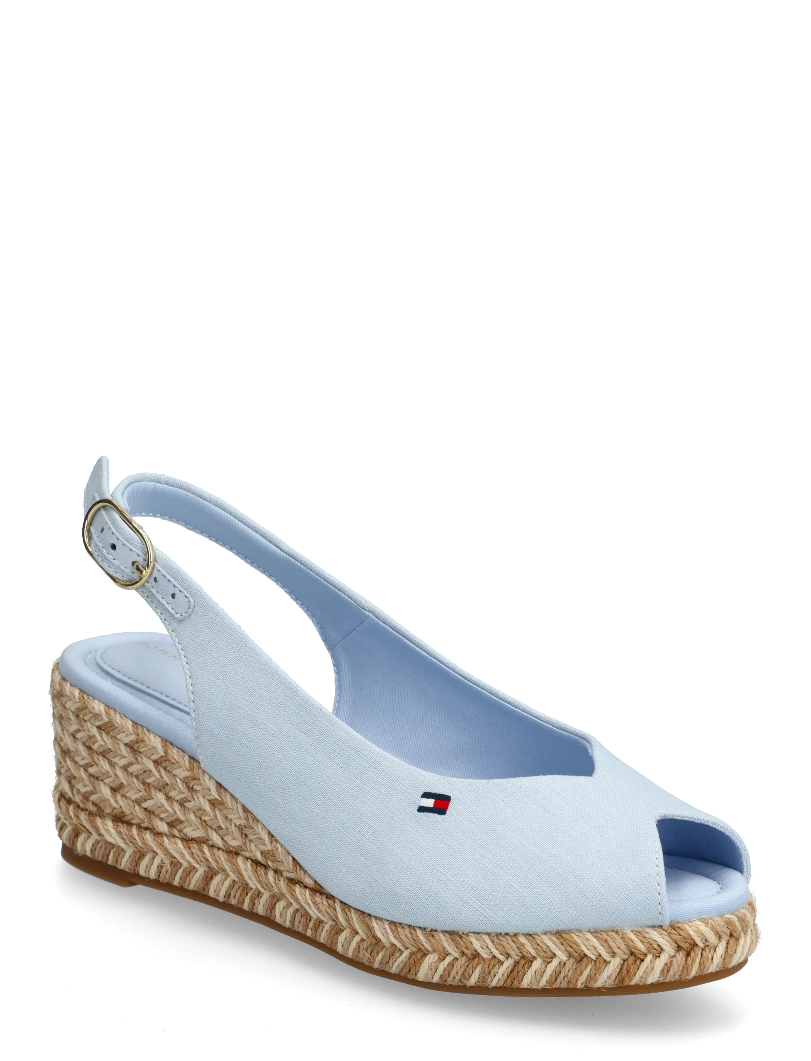 Tommy Hilfiger MID WEDGE ESPAD SLINGBACK SPECK - Kontsakingad - BREEZY BLUE / blue