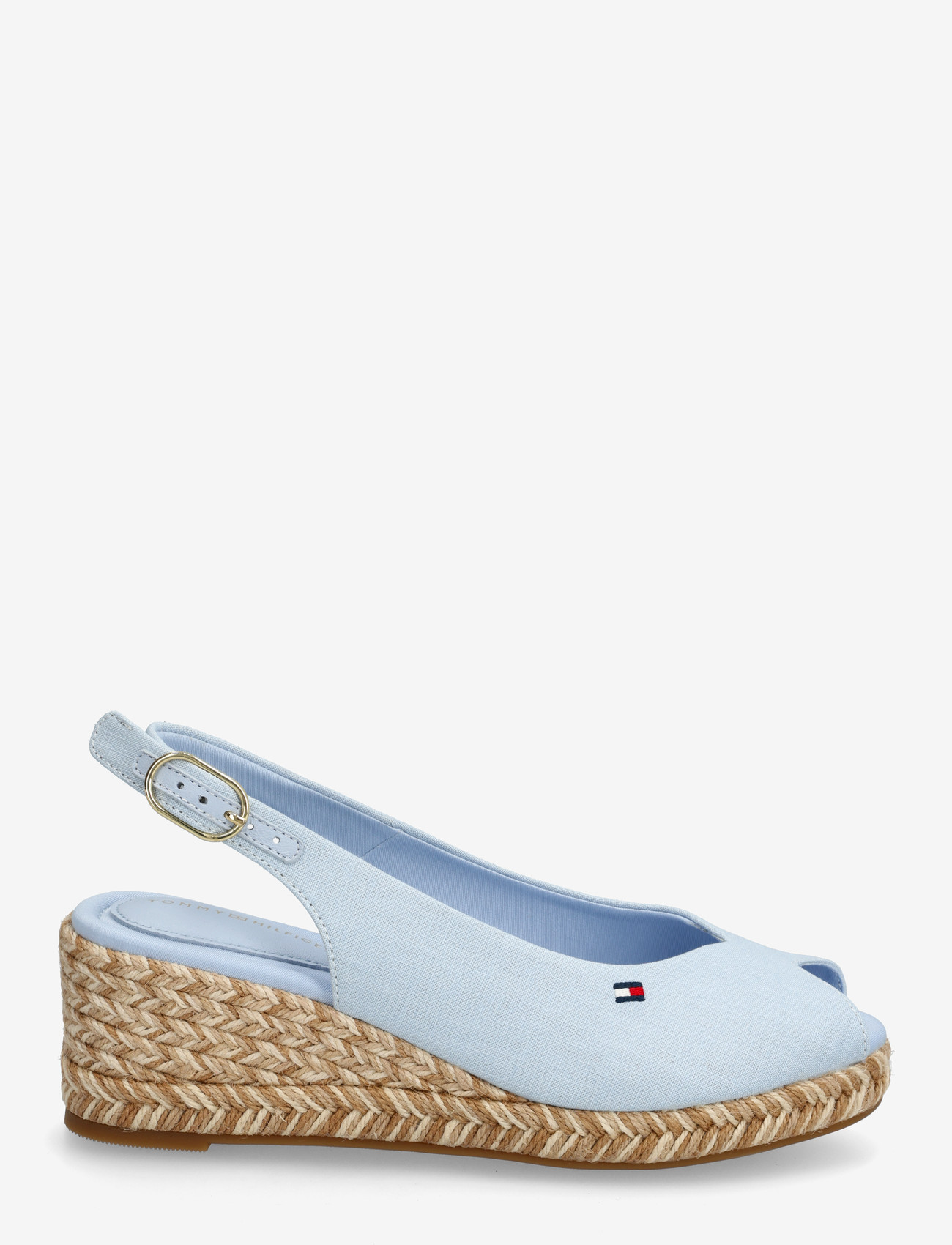 Tommy Hilfiger - MID WEDGE ESPAD SLINGBACK SPECK - højhælede espadrillos - breezy blue - 1