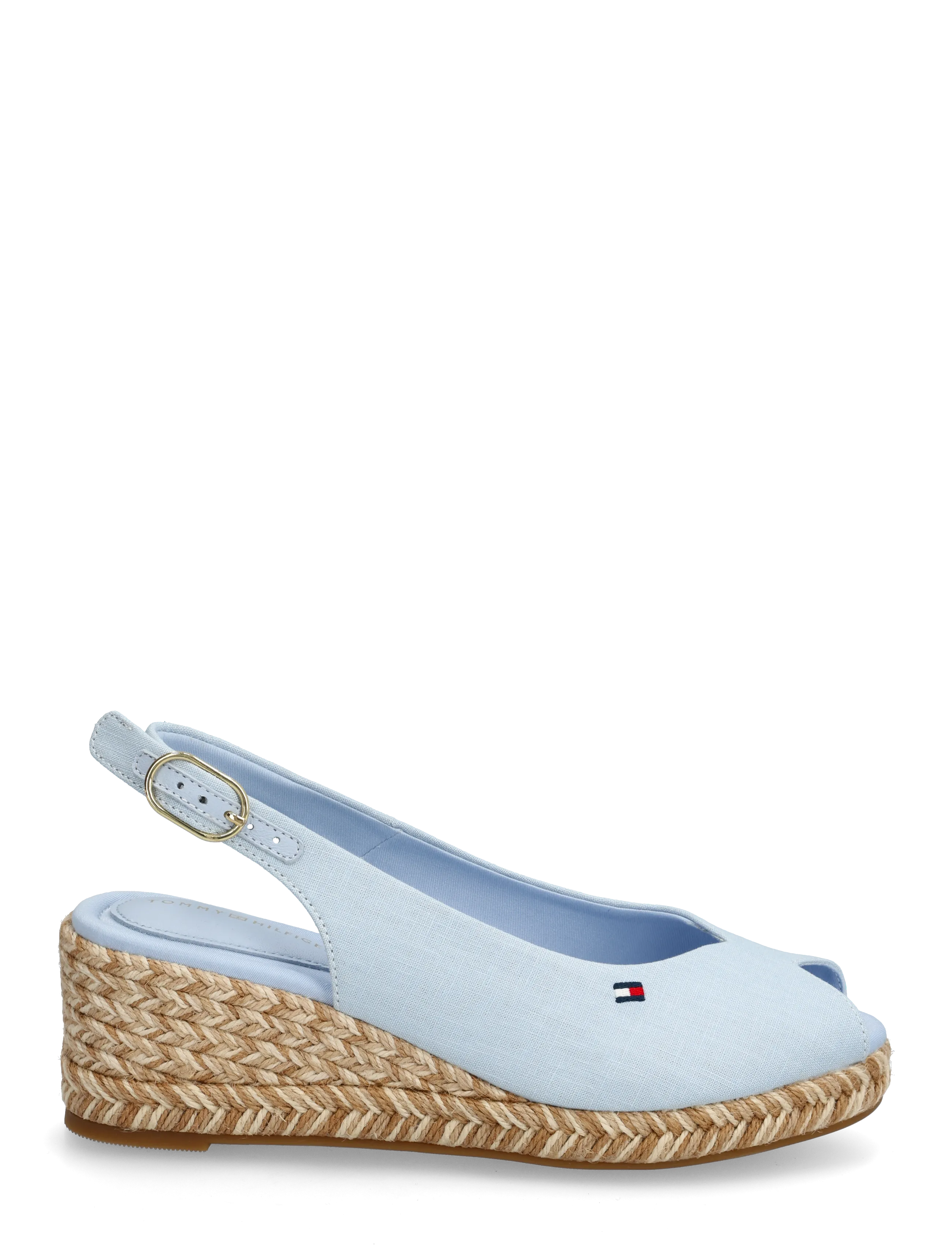 Tommy Hilfiger - MID WEDGE ESPAD SLINGBACK SPECK - højhælede espadrillos - breezy blue - 1