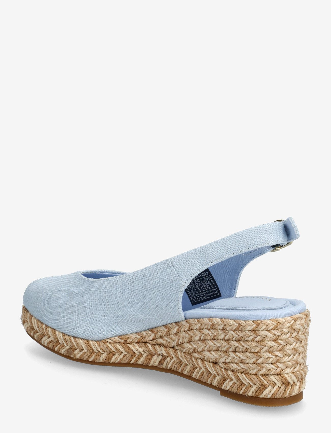 Tommy Hilfiger - MID WEDGE ESPAD SLINGBACK SPECK - højhælede espadrillos - breezy blue - 2