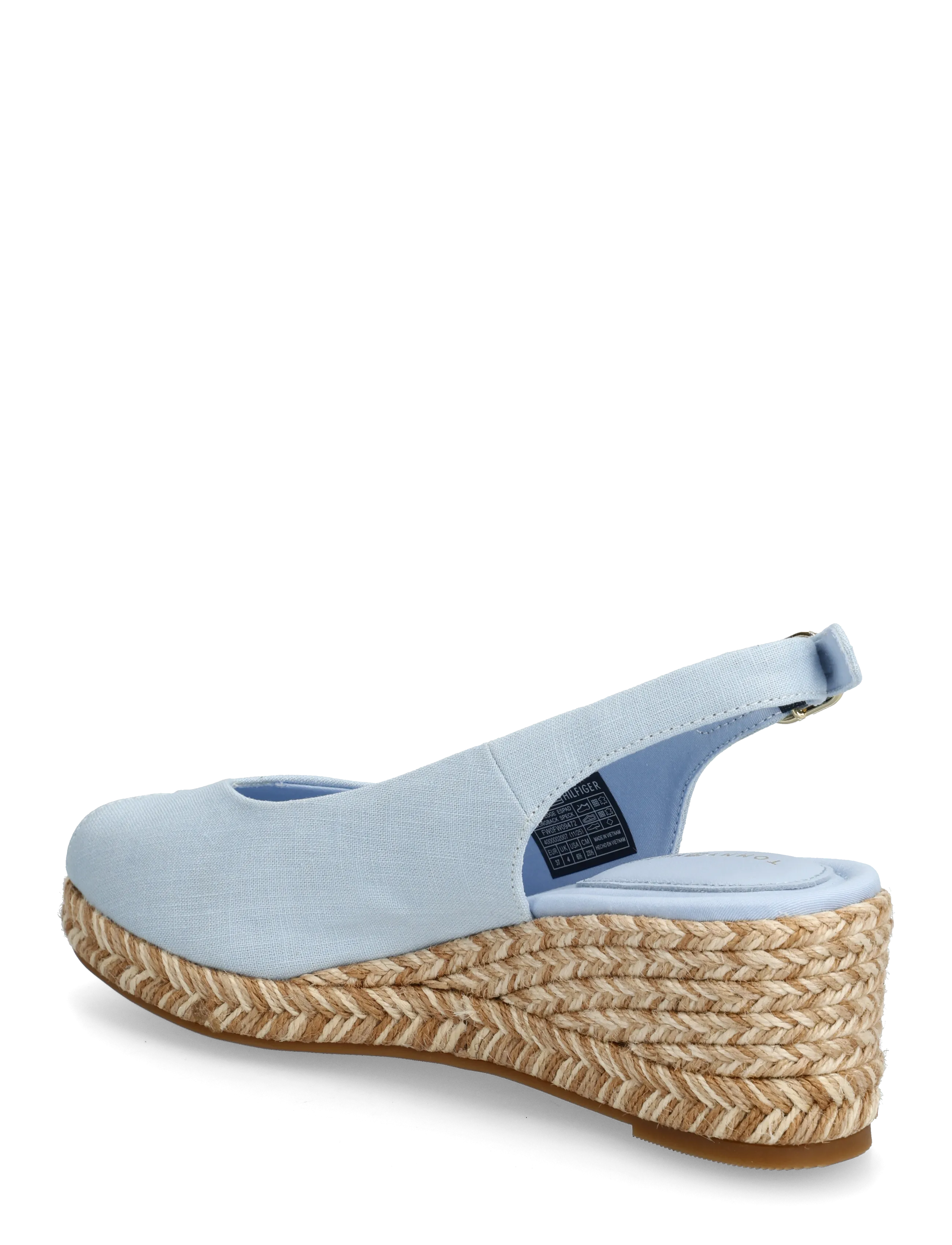 Tommy Hilfiger - MID WEDGE ESPAD SLINGBACK SPECK - højhælede espadrillos - breezy blue - 2