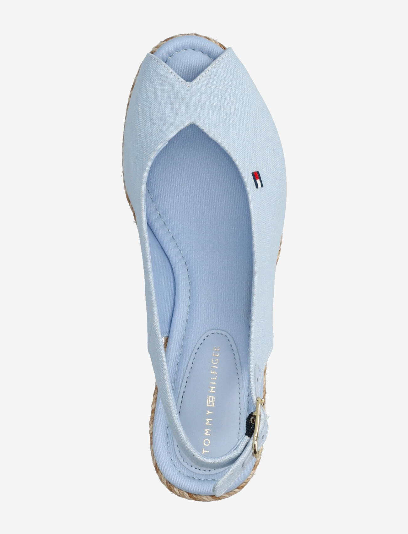 Tommy Hilfiger - MID WEDGE ESPAD SLINGBACK SPECK - højhælede espadrillos - breezy blue - 3