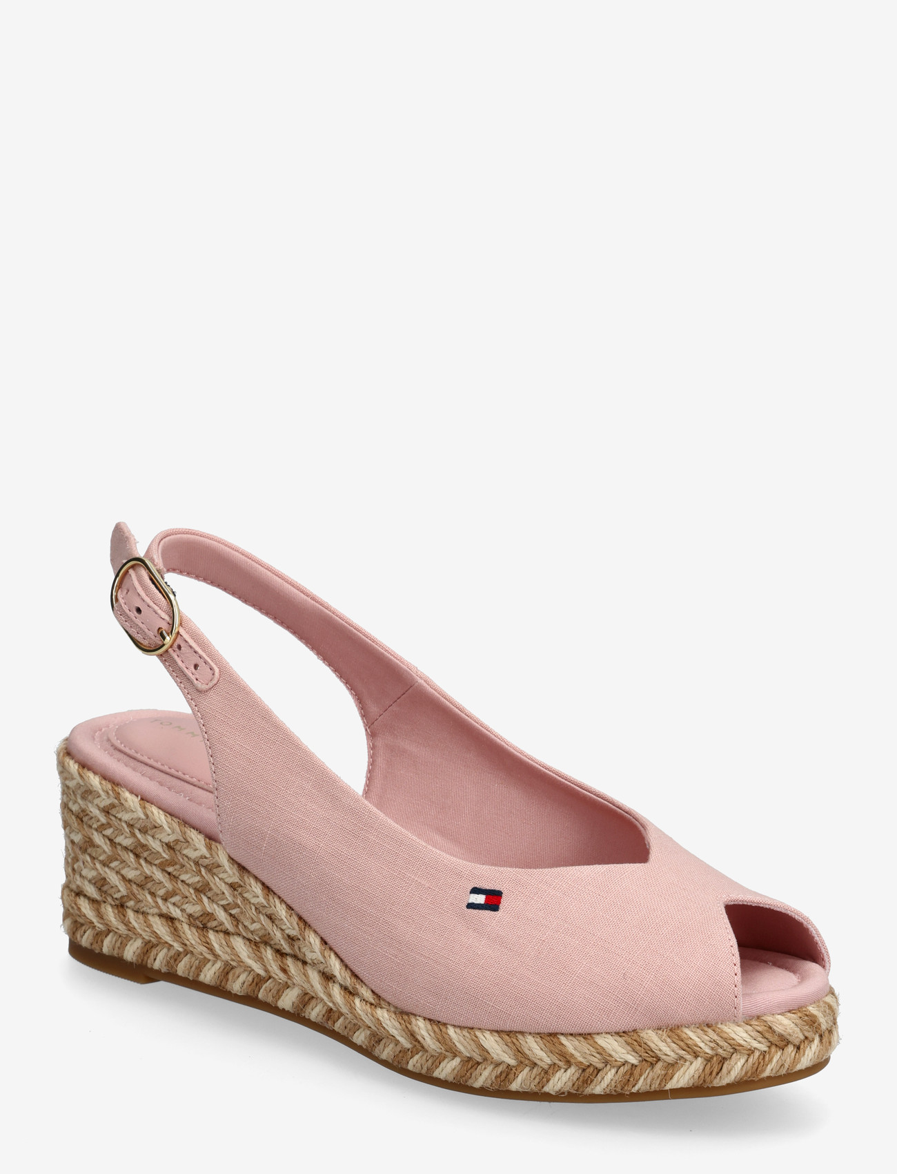 Tommy Hilfiger - MID WEDGE ESPAD SLINGBACK SPECK - espadrillos med klack - foggy pink - 0