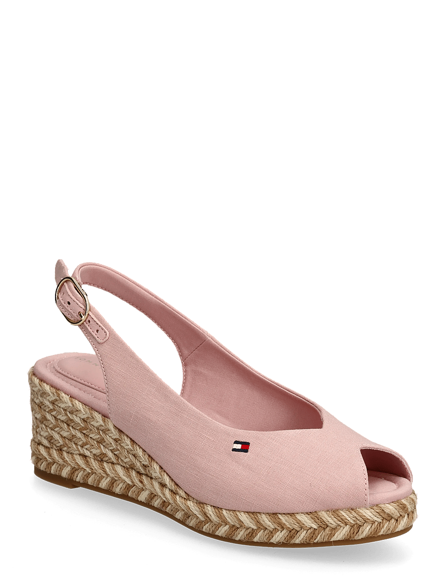 Tommy Hilfiger - MID WEDGE ESPAD SLINGBACK SPECK - espadrilles mit absatz - foggy pink - 0