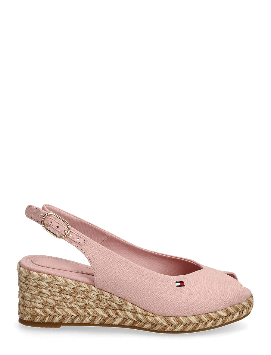 Tommy Hilfiger - MID WEDGE ESPAD SLINGBACK SPECK - espadrilles mit absatz - foggy pink - 1