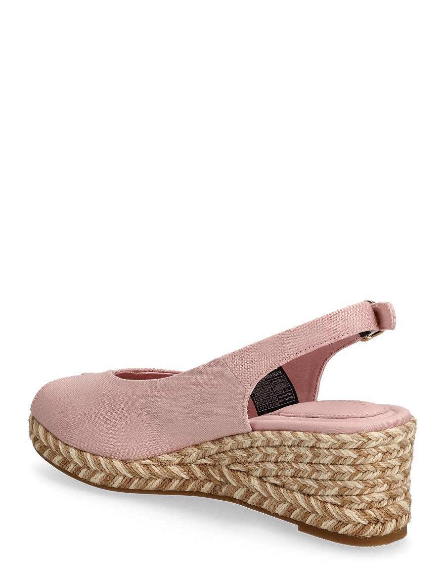 Tommy Hilfiger - MID WEDGE ESPAD SLINGBACK SPECK - espadrilles mit absatz - foggy pink - 2