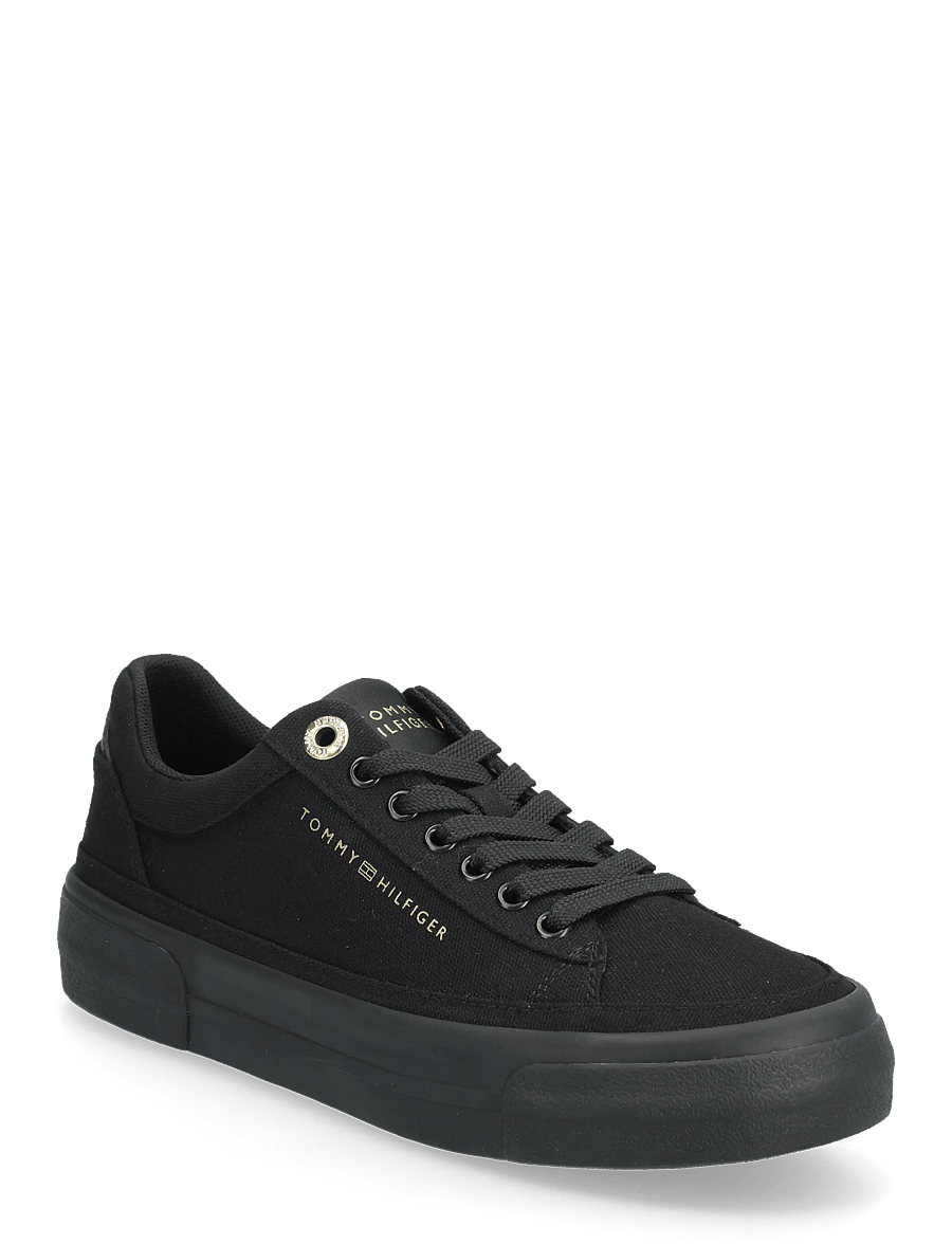 Tommy Hilfiger - TH FOXING PLATFORM CANVAS - confirmation - black - 0