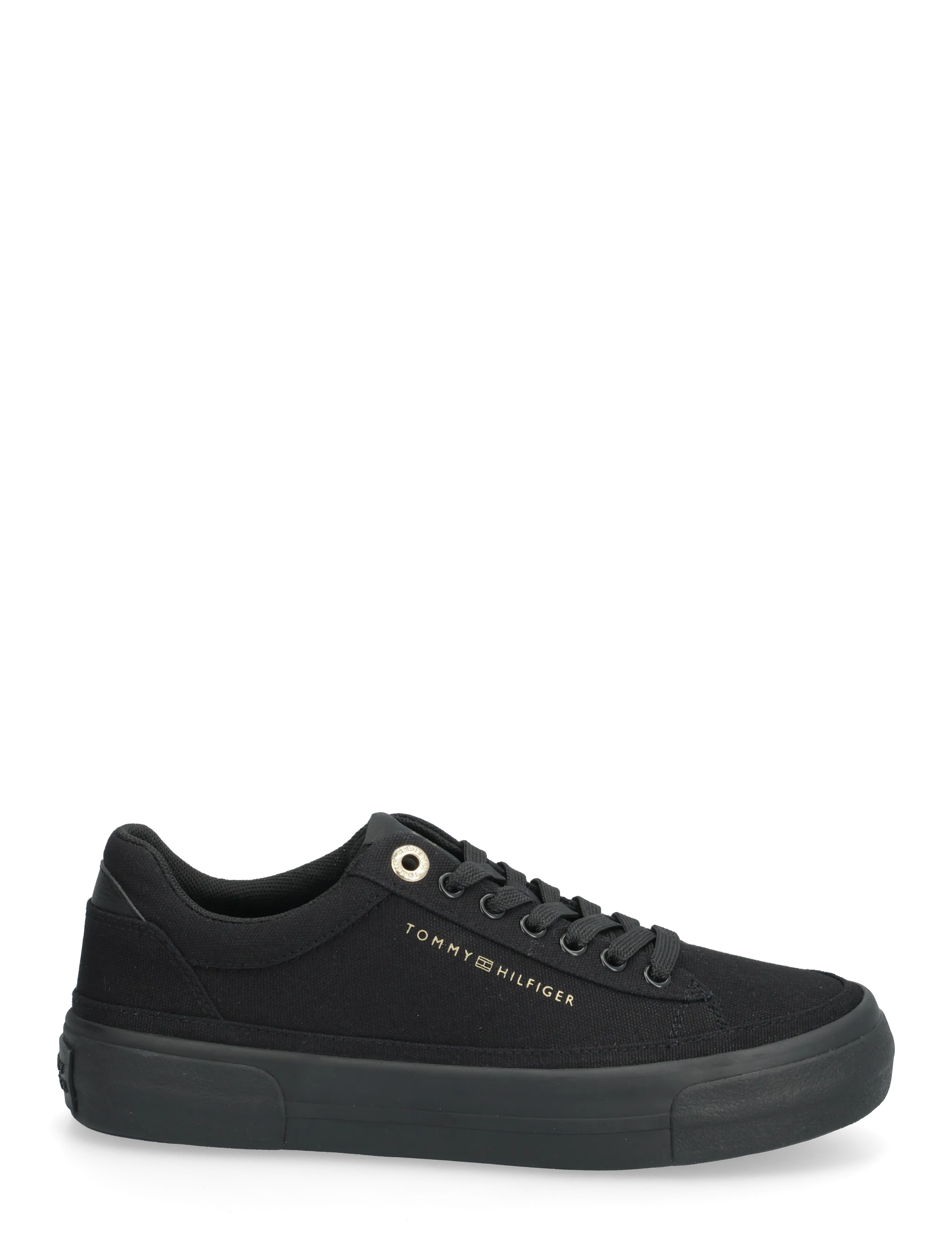 Tommy Hilfiger - TH FOXING PLATFORM CANVAS - confirmation - black - 1