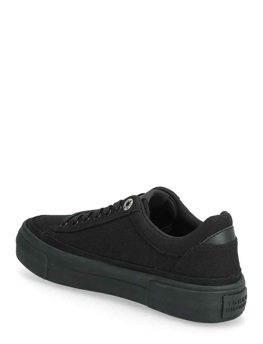 Tommy Hilfiger - TH FOXING PLATFORM CANVAS - confirmation - black - 2