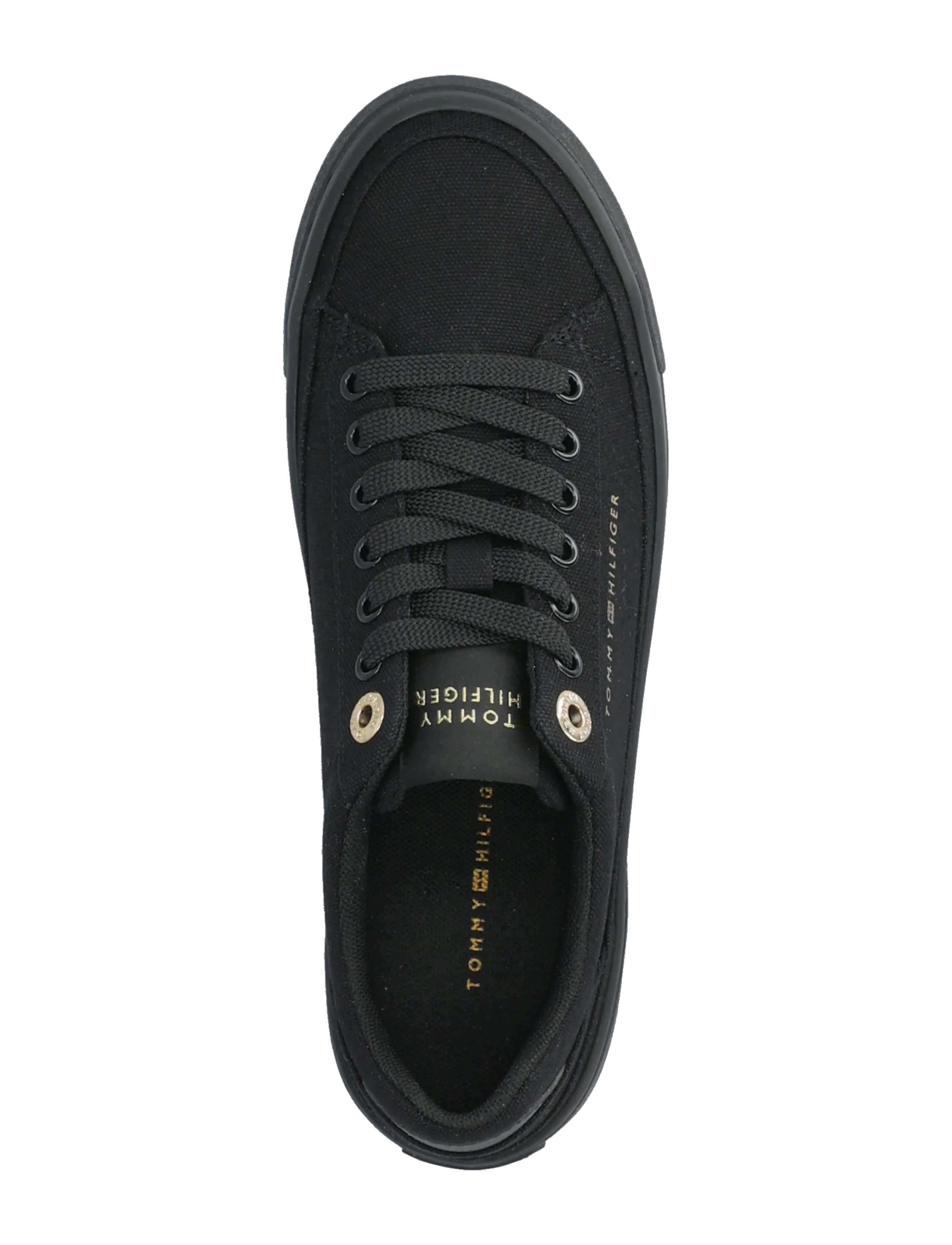 Tommy Hilfiger - TH FOXING PLATFORM CANVAS - confirmation - black - 3