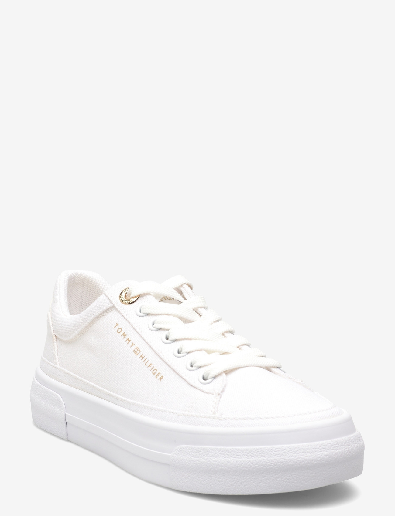 Tommy Hilfiger - TH FOXING PLATFORM CANVAS - låga sneakers - white - 0