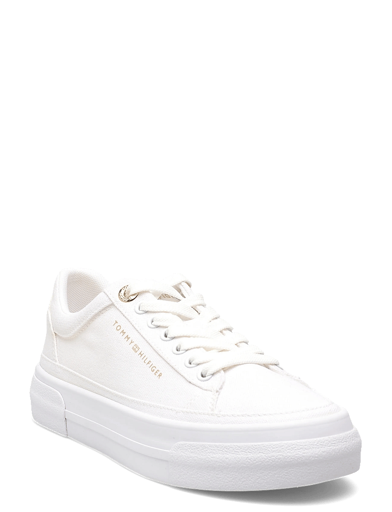 Tommy Hilfiger - TH FOXING PLATFORM CANVAS - låga sneakers - white - 0