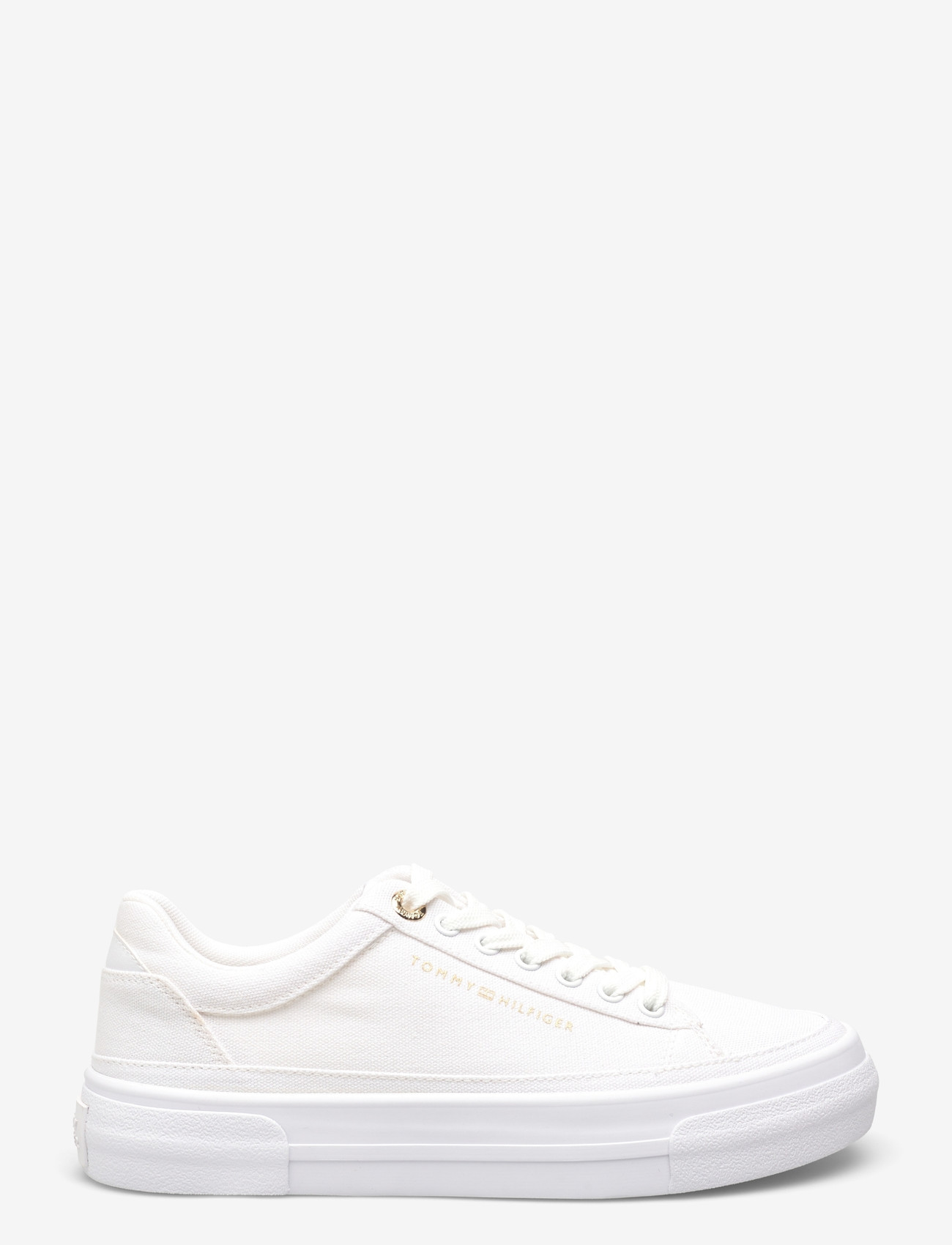 Tommy Hilfiger - TH FOXING PLATFORM CANVAS - låga sneakers - white - 1