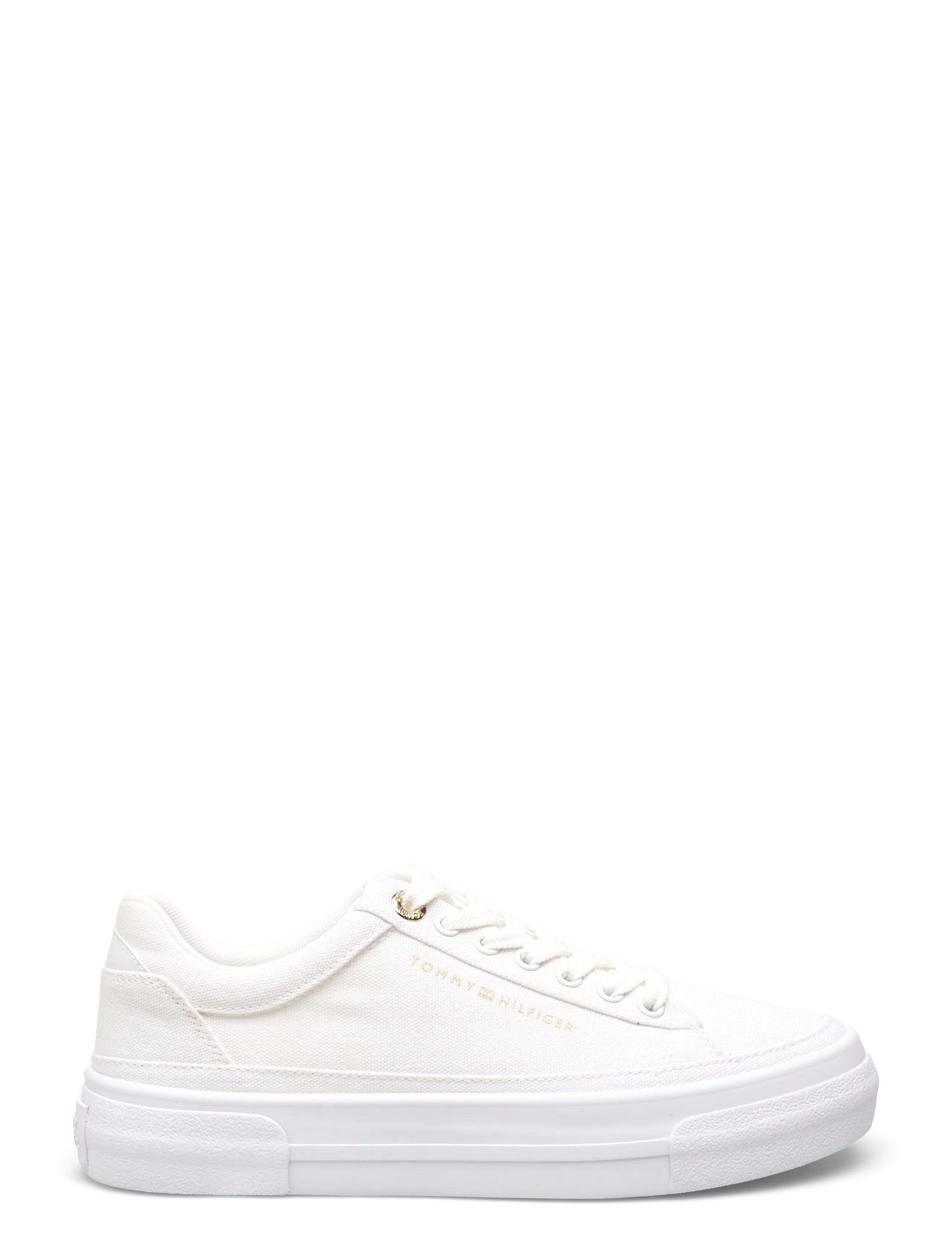 Tommy Hilfiger - TH FOXING PLATFORM CANVAS - rippijuhlat - white - 1