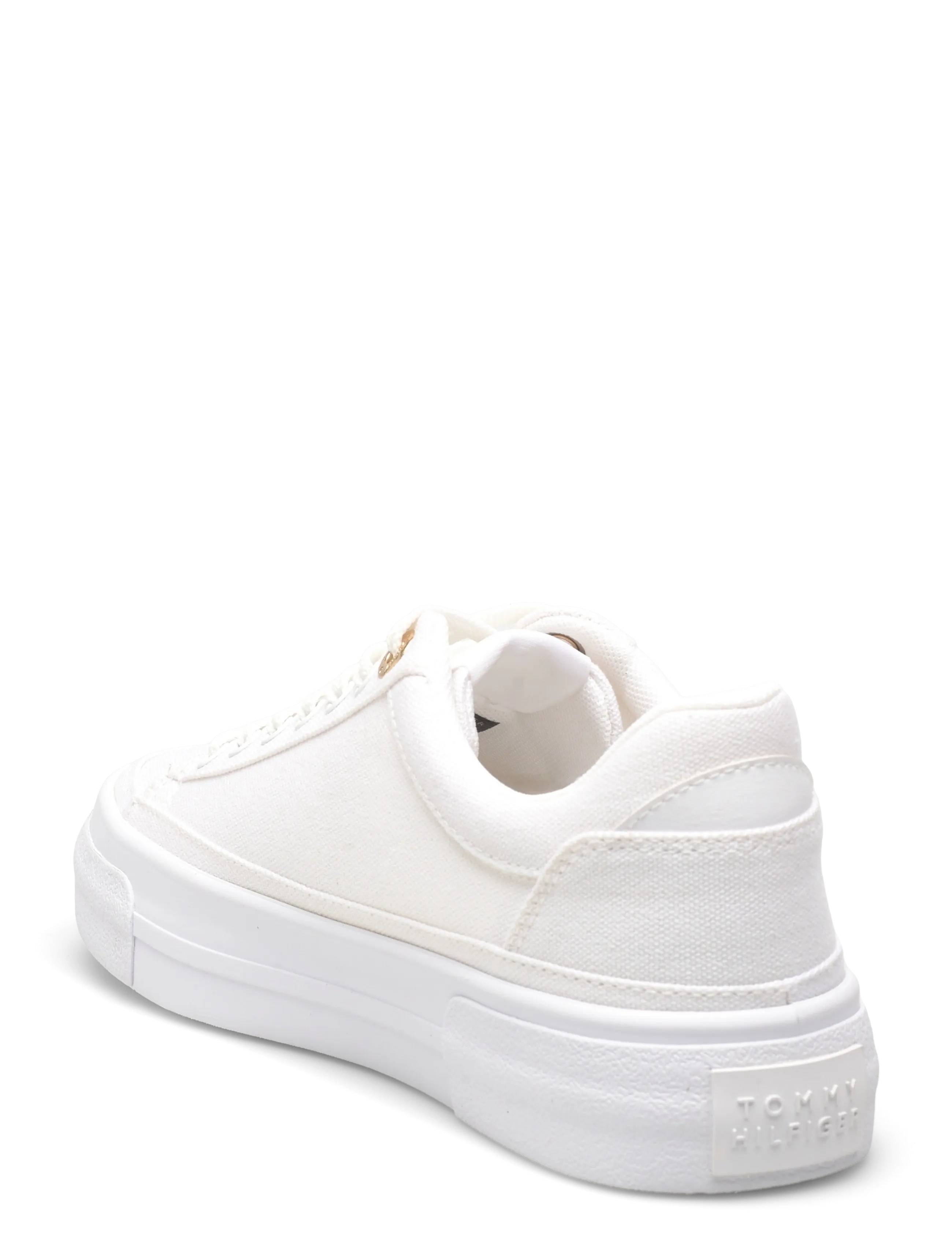 Tommy Hilfiger - TH FOXING PLATFORM CANVAS - konfirmation - white - 2