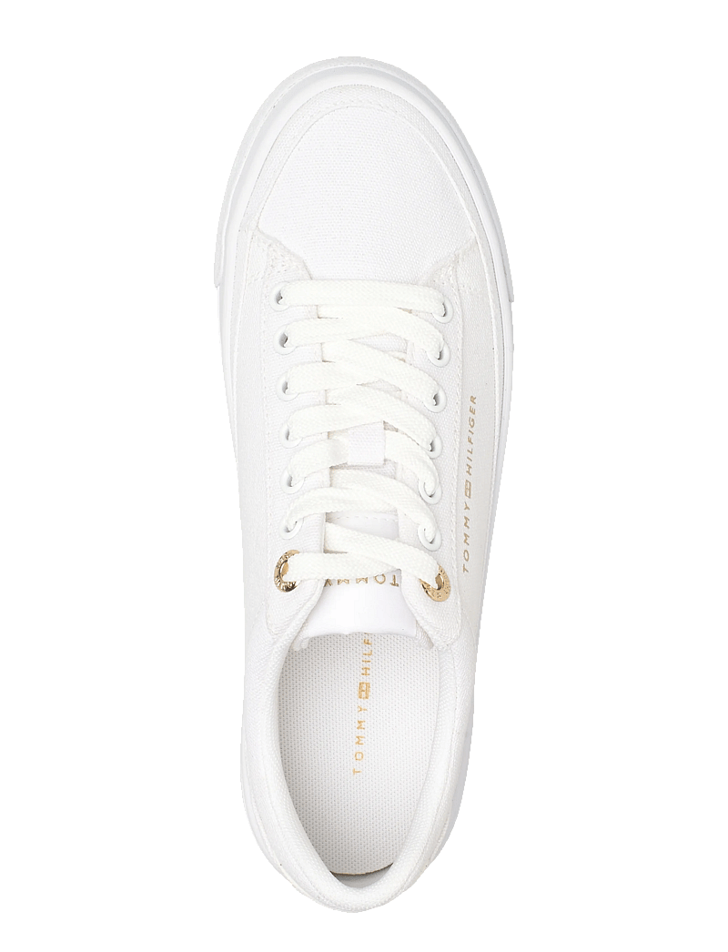 Tommy Hilfiger - TH FOXING PLATFORM CANVAS - låga sneakers - white - 3