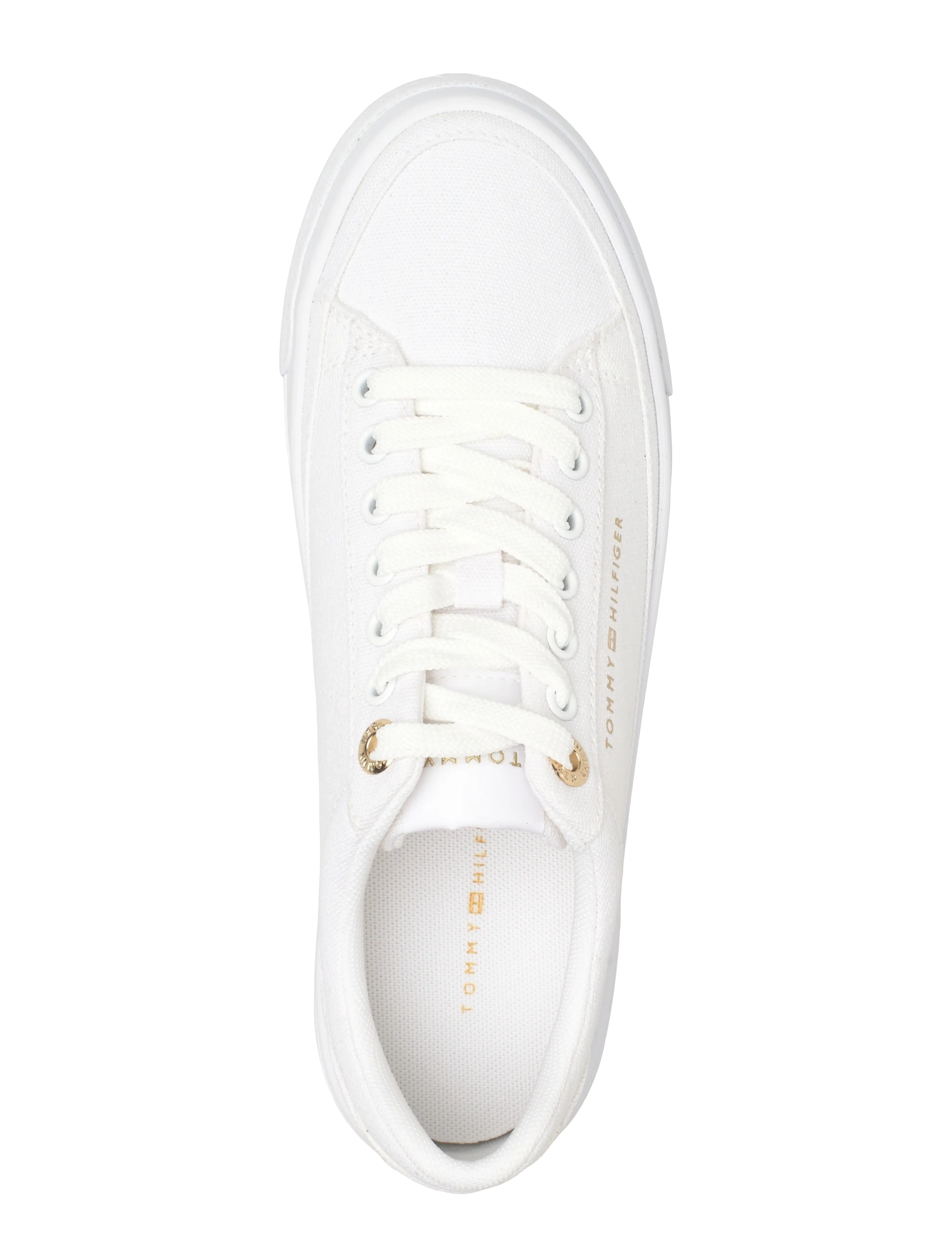 Tommy Hilfiger - TH FOXING PLATFORM CANVAS - rippijuhlat - white - 3