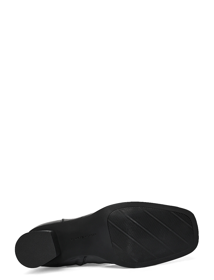 Tommy Hilfiger - TH STRAP LEATHER BLOCK HEEL BOOT - heeled ankle boots - black - 4