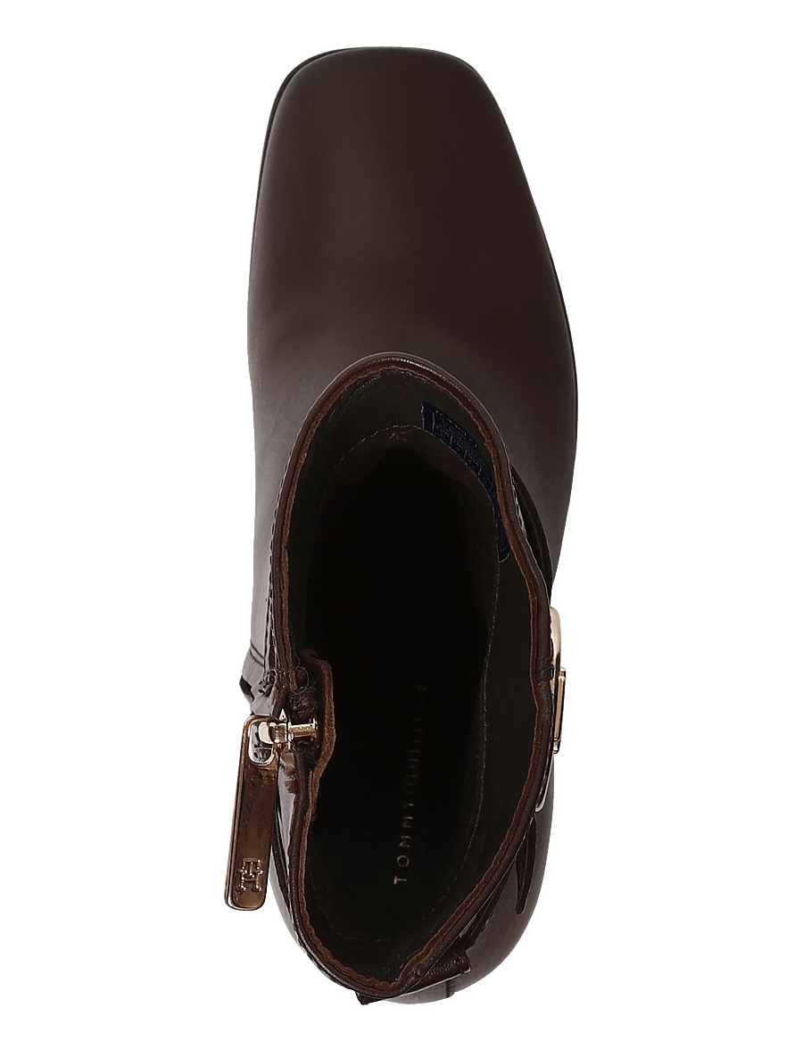 Tommy Hilfiger - TH STRAP LEATHER BLOCK HEEL BOOT - stiefeletten mit absatz - cocoa - 3