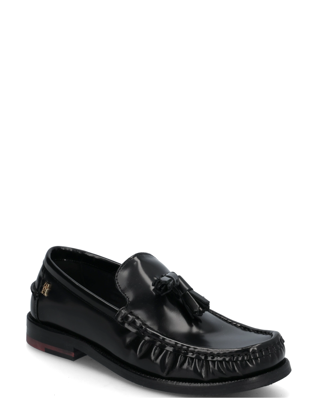 Tommy Hilfiger SQUARE TOE TASSEL LOAFER - Loafers - BLACK / black