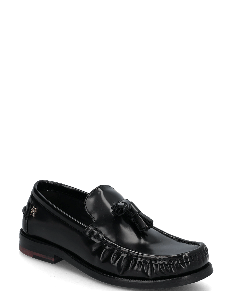 Tommy Hilfiger - SQUARE TOE TASSEL LOAFER - mode trends - black - 0