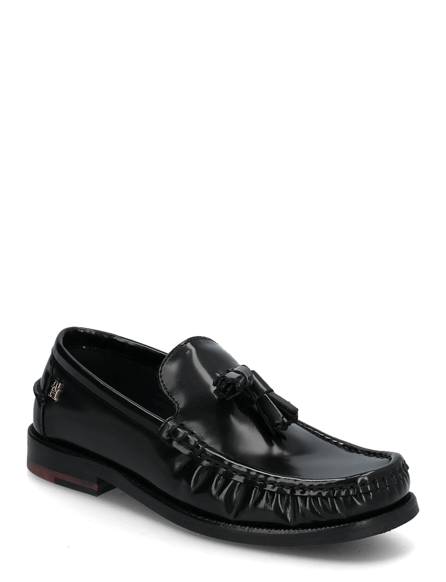 Tommy Hilfiger - SQUARE TOE TASSEL LOAFER - modetrender - black - 0