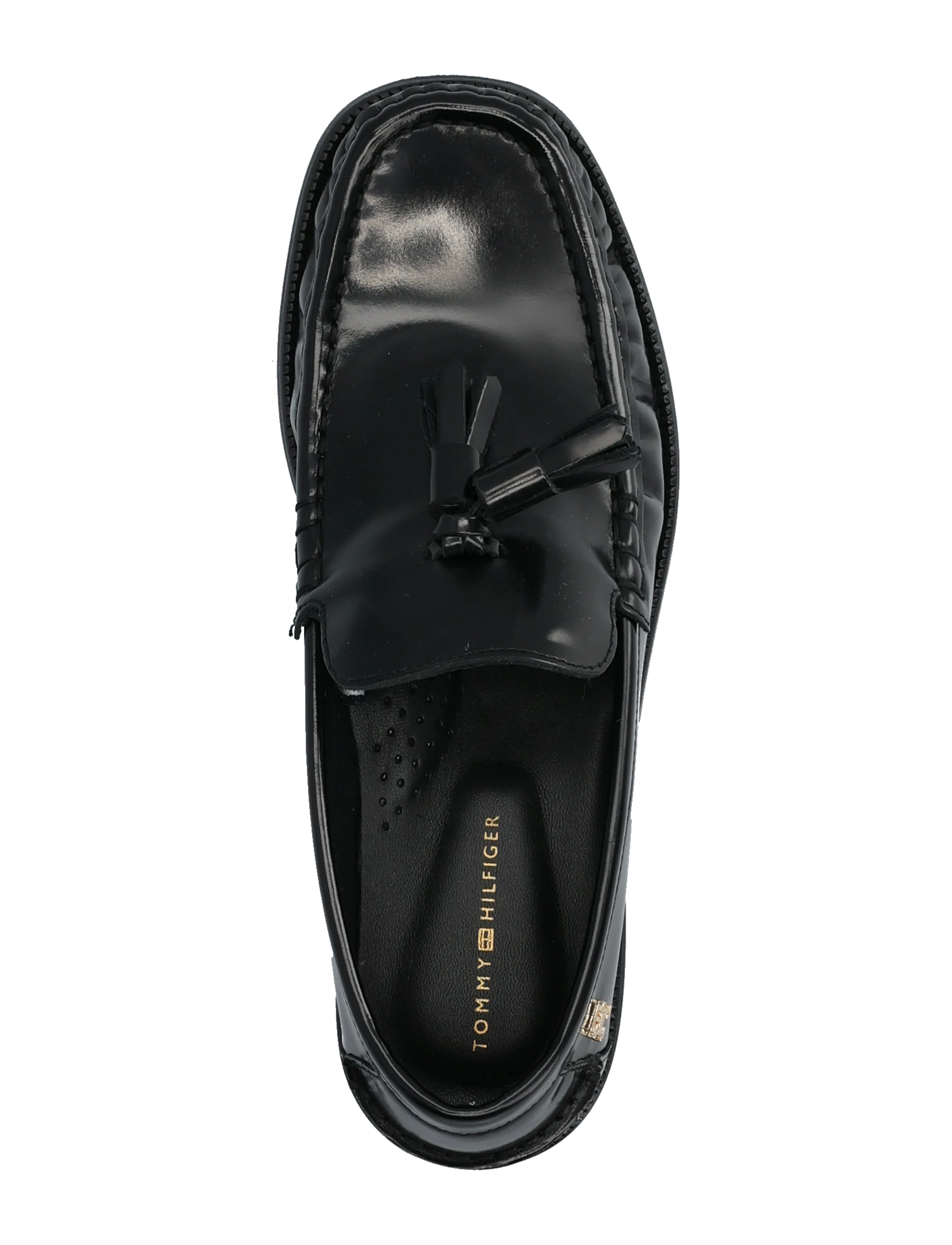 Tommy Hilfiger - SQUARE TOE TASSEL LOAFER - modetrender - black - 3