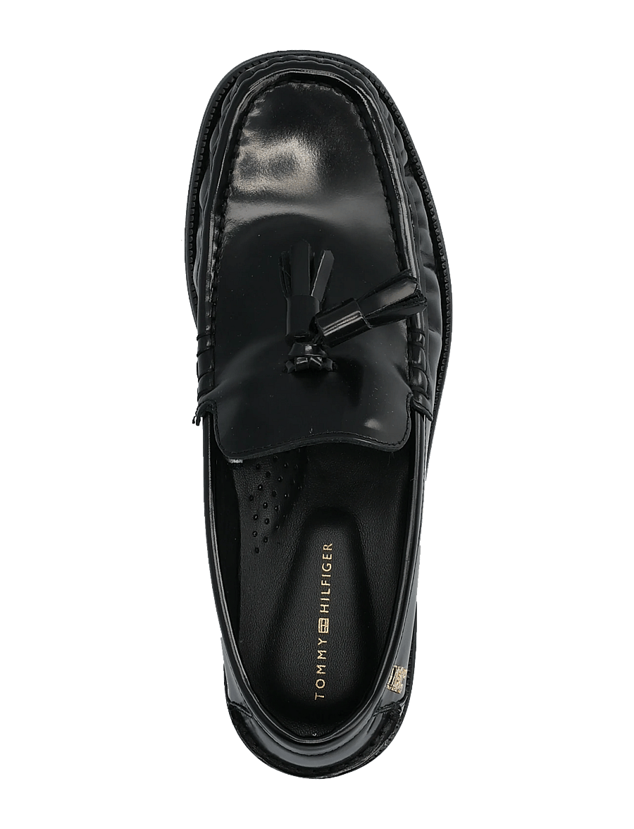 Tommy Hilfiger - SQUARE TOE TASSEL LOAFER - modetrender - black - 3
