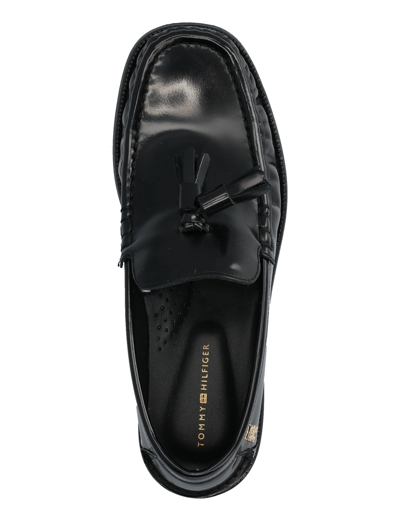 Tommy Hilfiger - SQUARE TOE TASSEL LOAFER - mode trends - black - 3