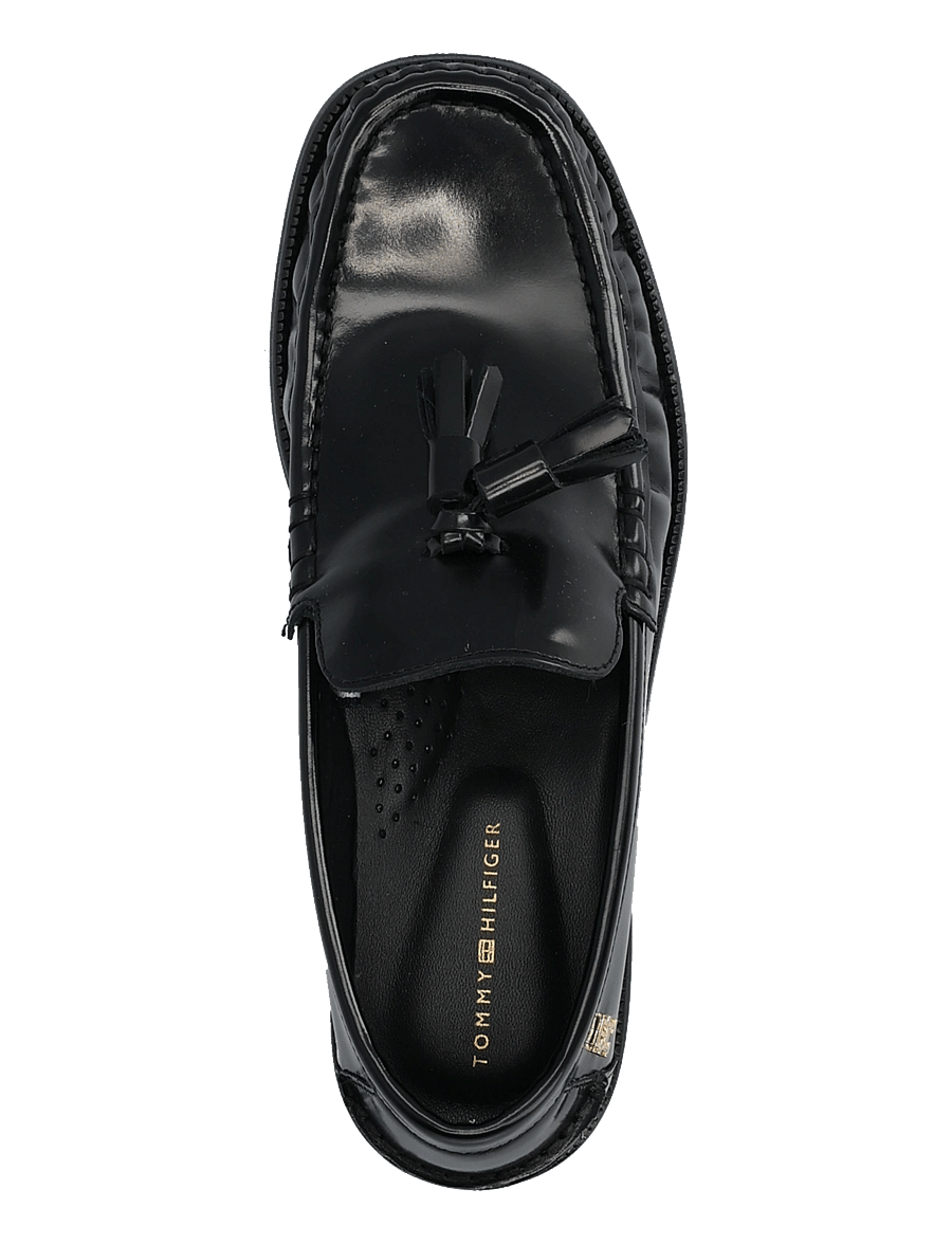 Tommy Hilfiger - SQUARE TOE TASSEL LOAFER - mode trends - black - 3