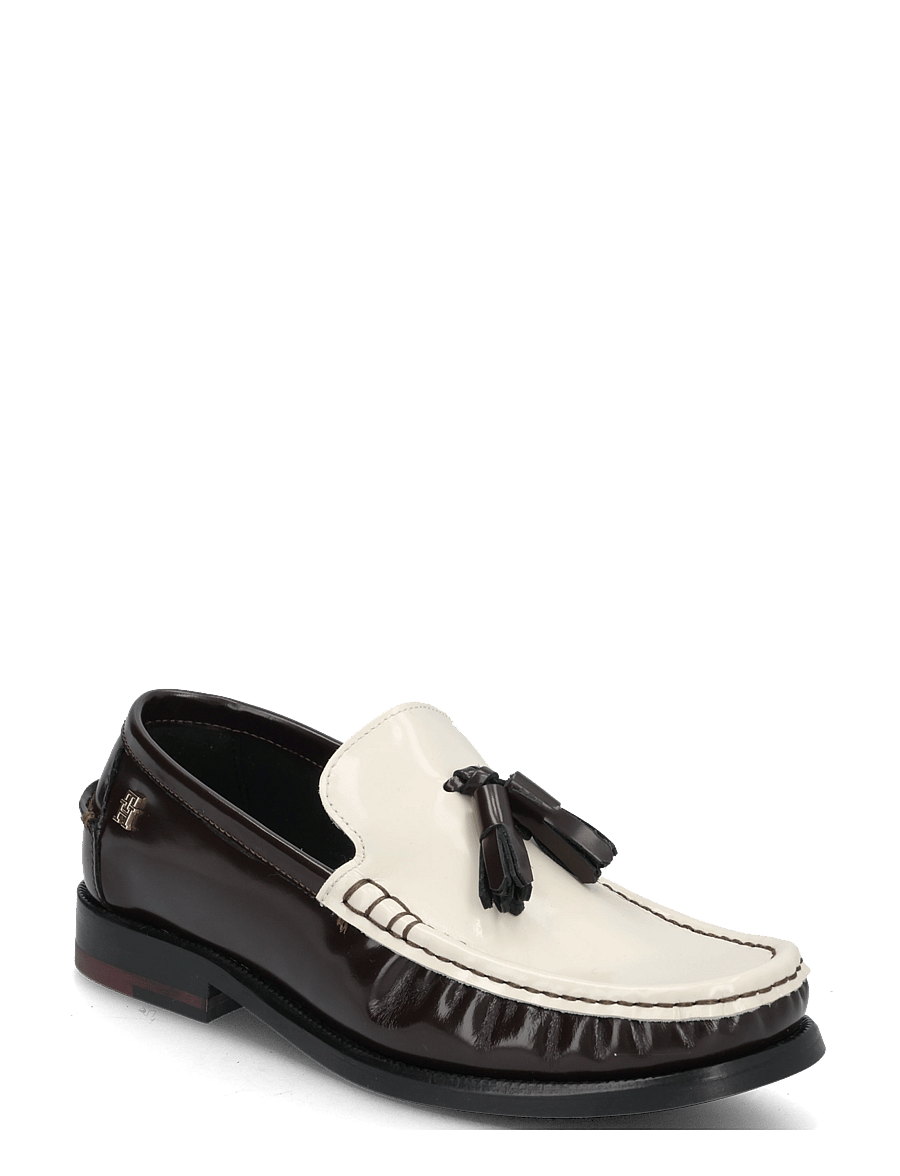 Tommy Hilfiger - SQUARE TOE TASSEL LOAFER - fashion trends - cocoa - 0