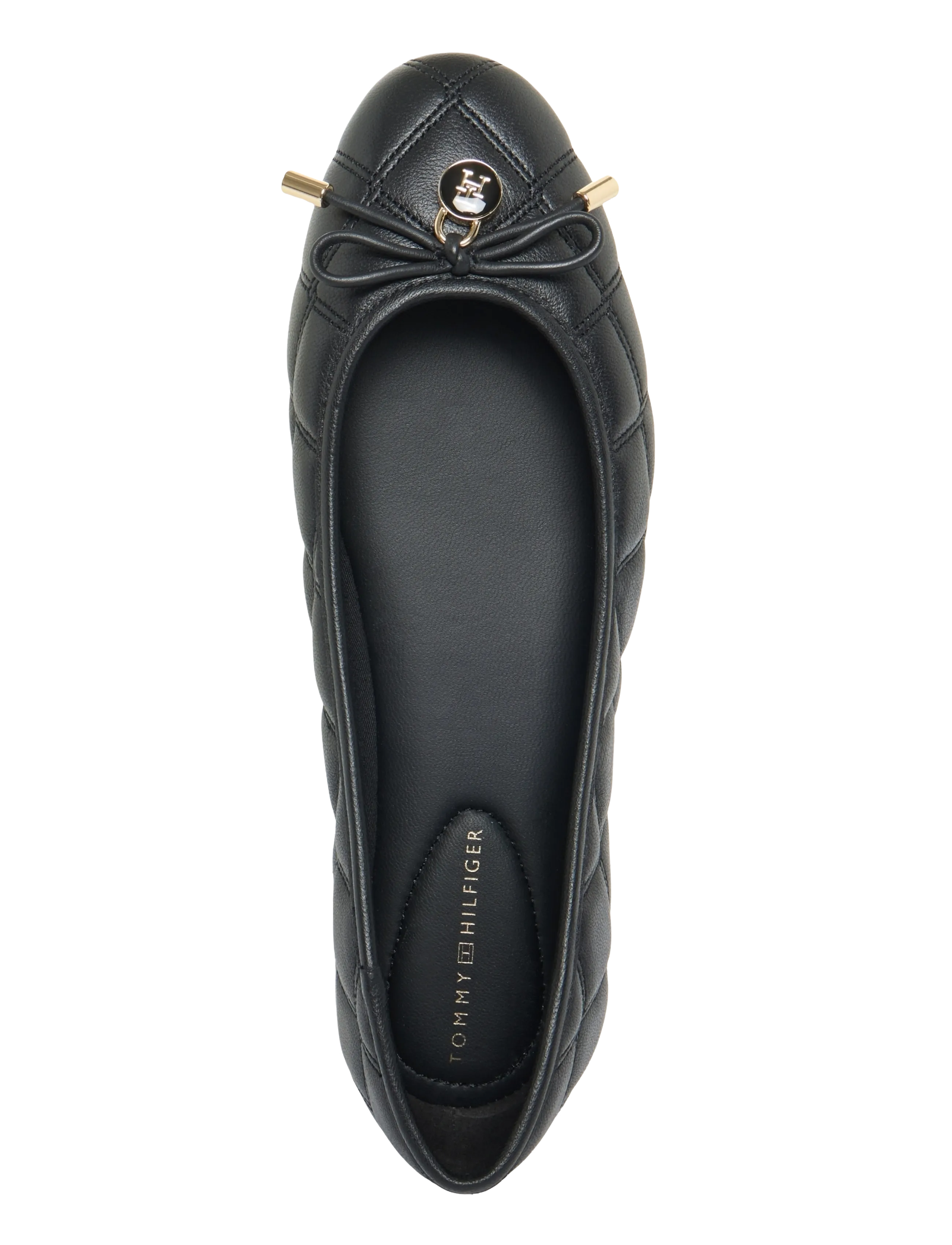 Tommy Hilfiger - TH CHARM QUILTED BALLERINA - besondere anlässe - black - 3