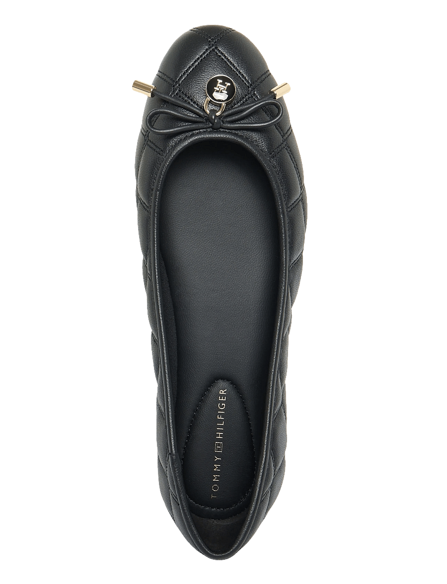 Tommy Hilfiger - TH CHARM QUILTED BALLERINA - besondere anlässe - black - 3