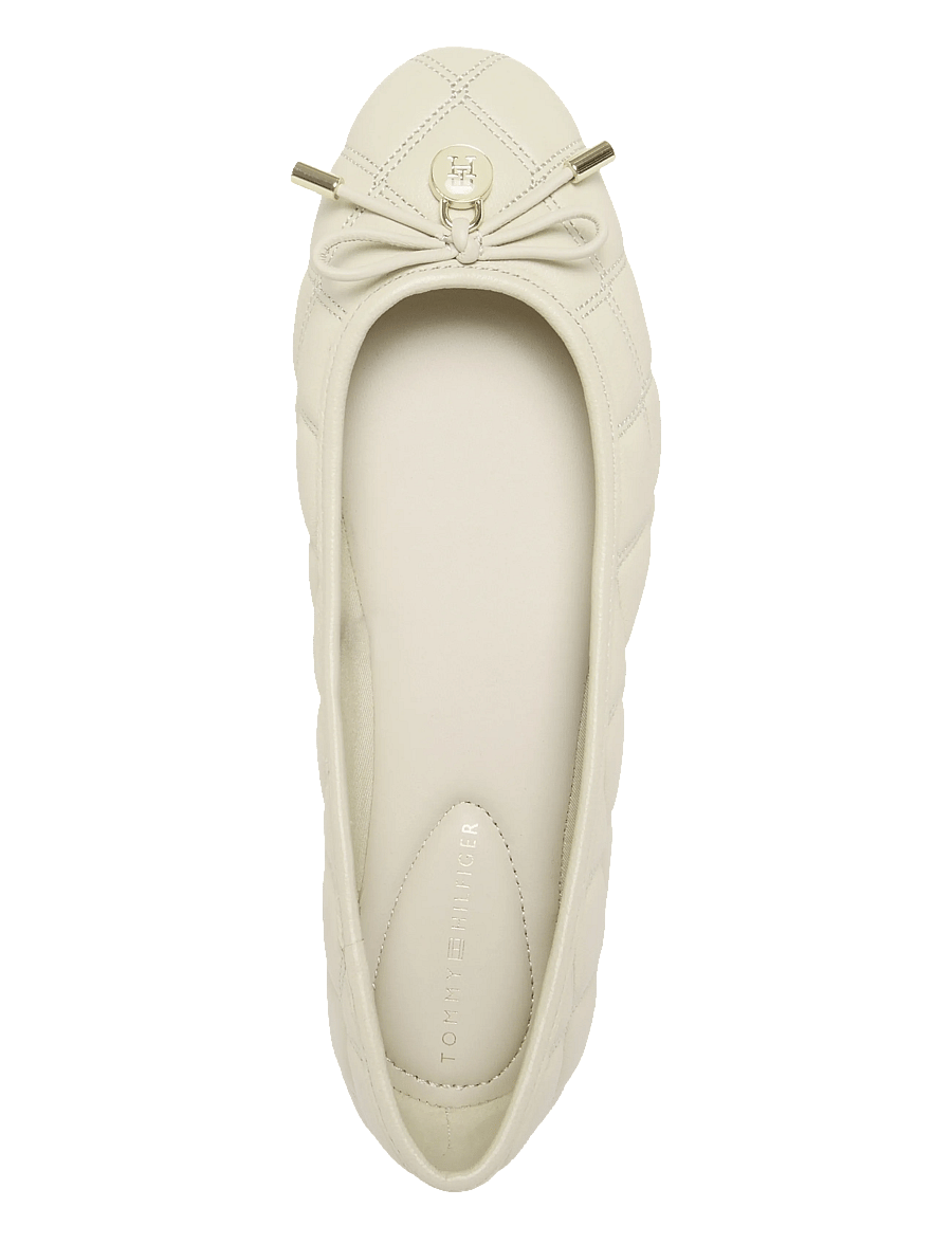 Tommy Hilfiger - TH CHARM QUILTED BALLERINA - særlige begivenheder - classic beige - 3