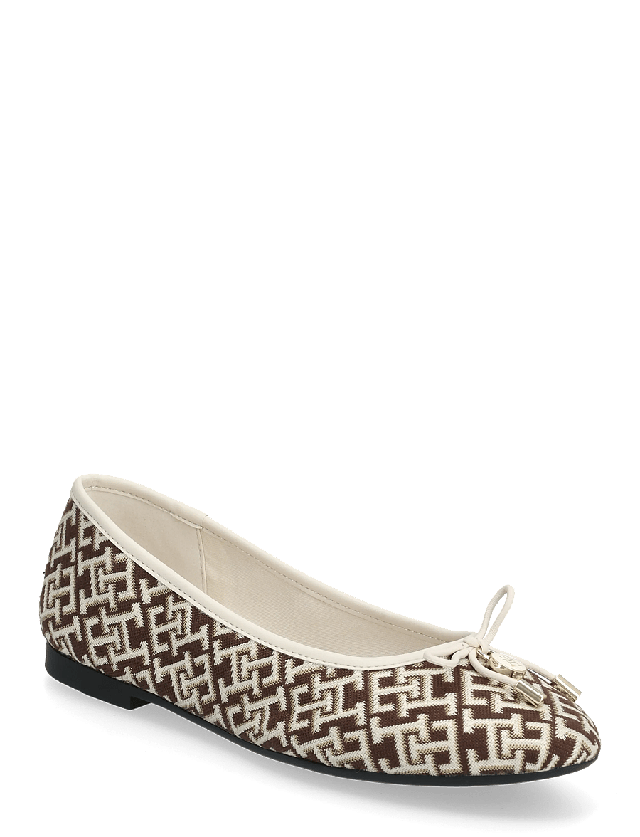 Tommy Hilfiger - TH CHARM JACQUARD BALLERINA - ypatingos progos - rich walnut - 0
