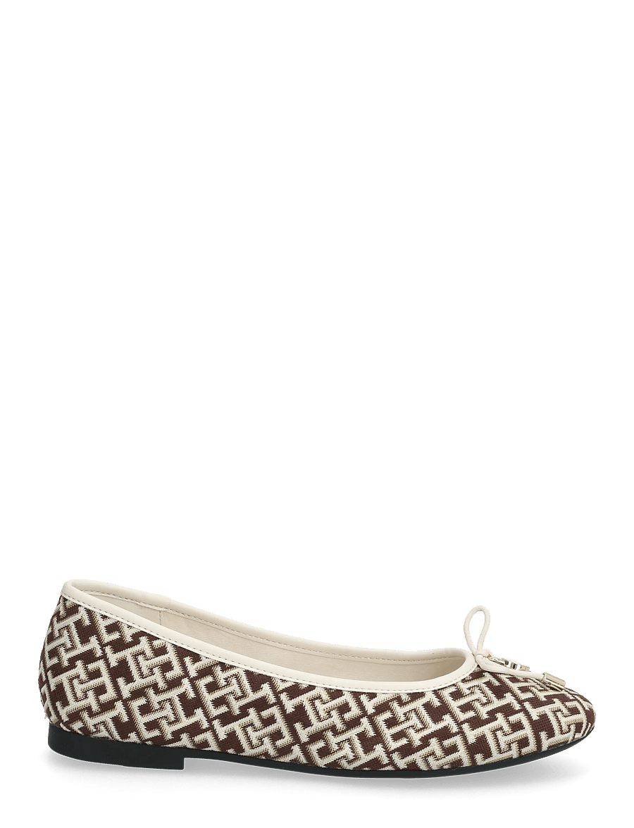 Tommy Hilfiger - TH CHARM JACQUARD BALLERINA - ypatingos progos - rich walnut - 2