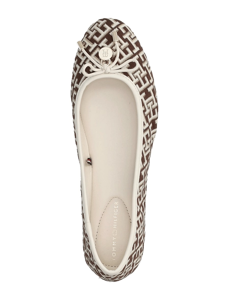 Tommy Hilfiger - TH CHARM JACQUARD BALLERINA - ypatingos progos - rich walnut - 3