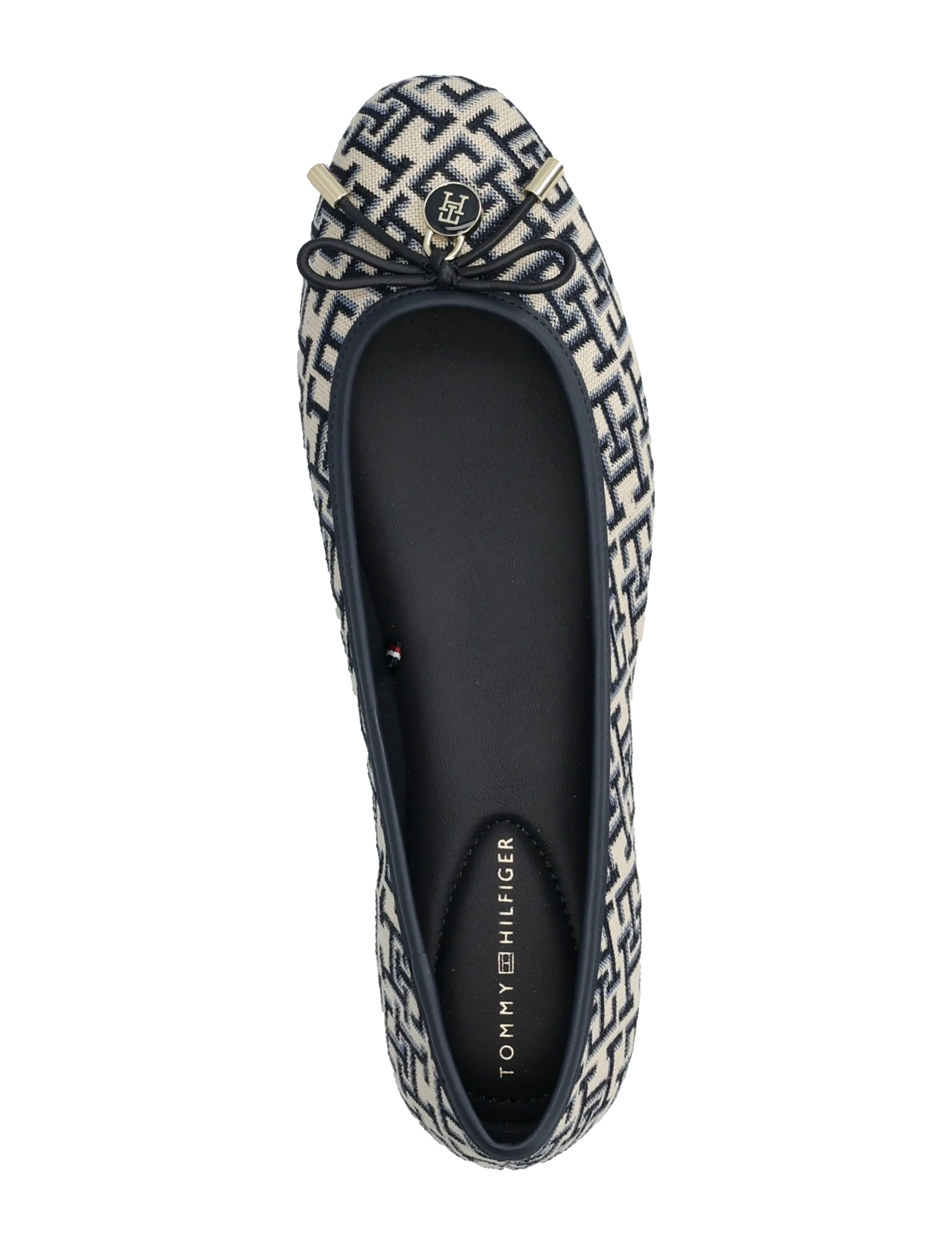 Tommy Hilfiger - TH CHARM JACQUARD BALLERINA - særlige begivenheder - space blue - 3