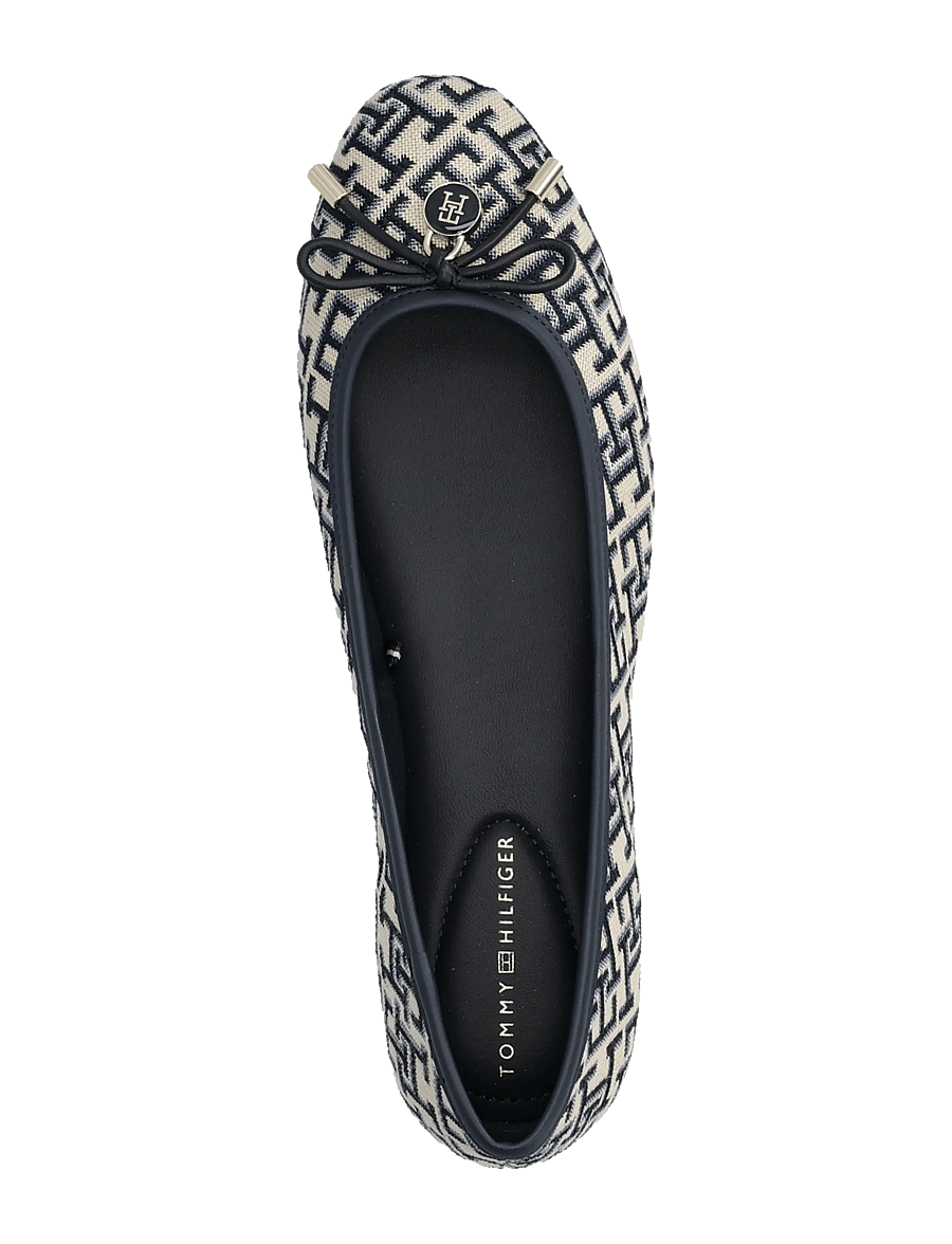 Tommy Hilfiger - TH CHARM JACQUARD BALLERINA - særlige begivenheder - space blue - 3